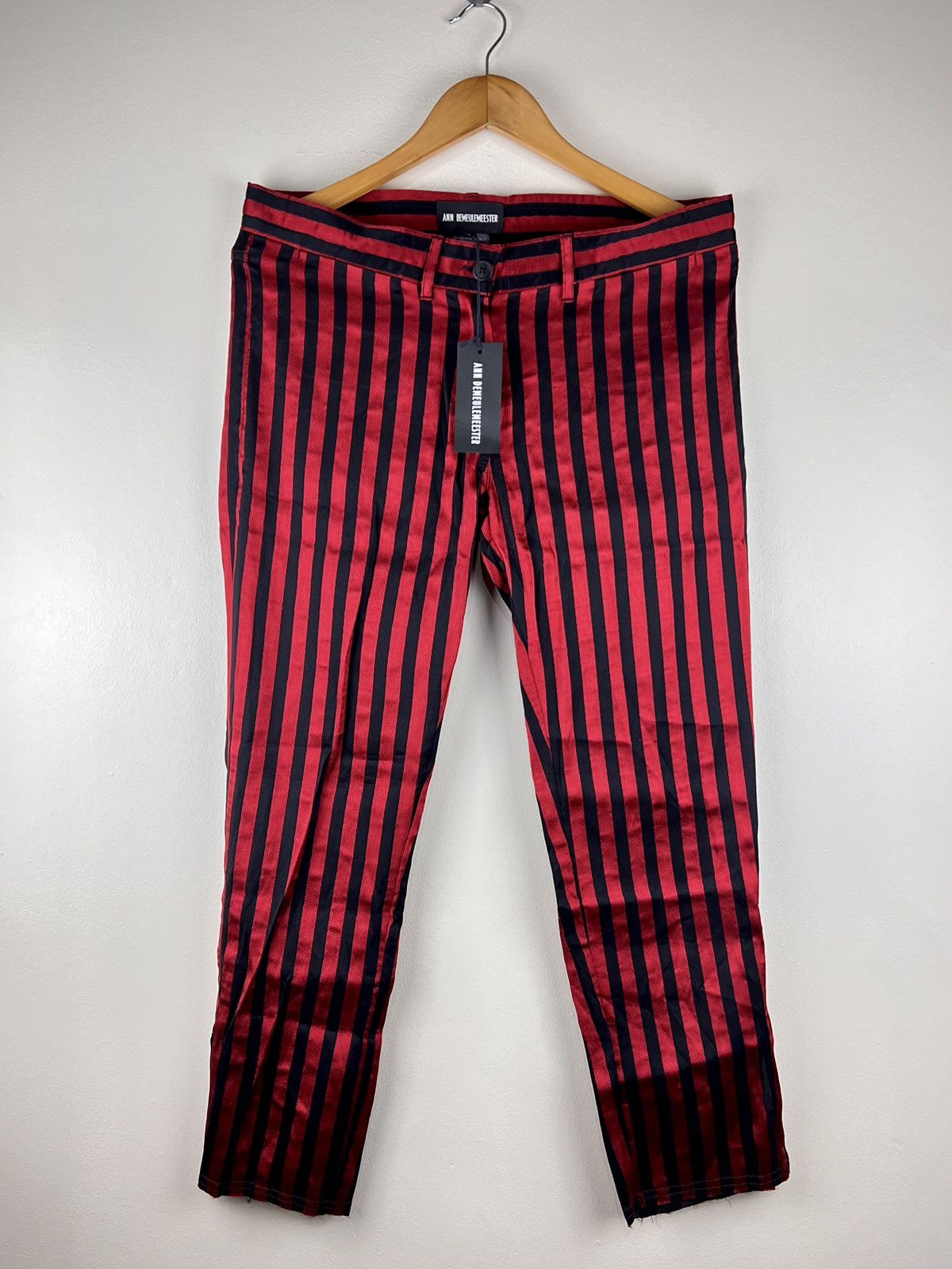 Ann Demeulemeester ANN DEMEULEMEESTER WAINWRIGHT STRIPES TROUSER Size US 36 / EU 52 - 1 Thumbnail