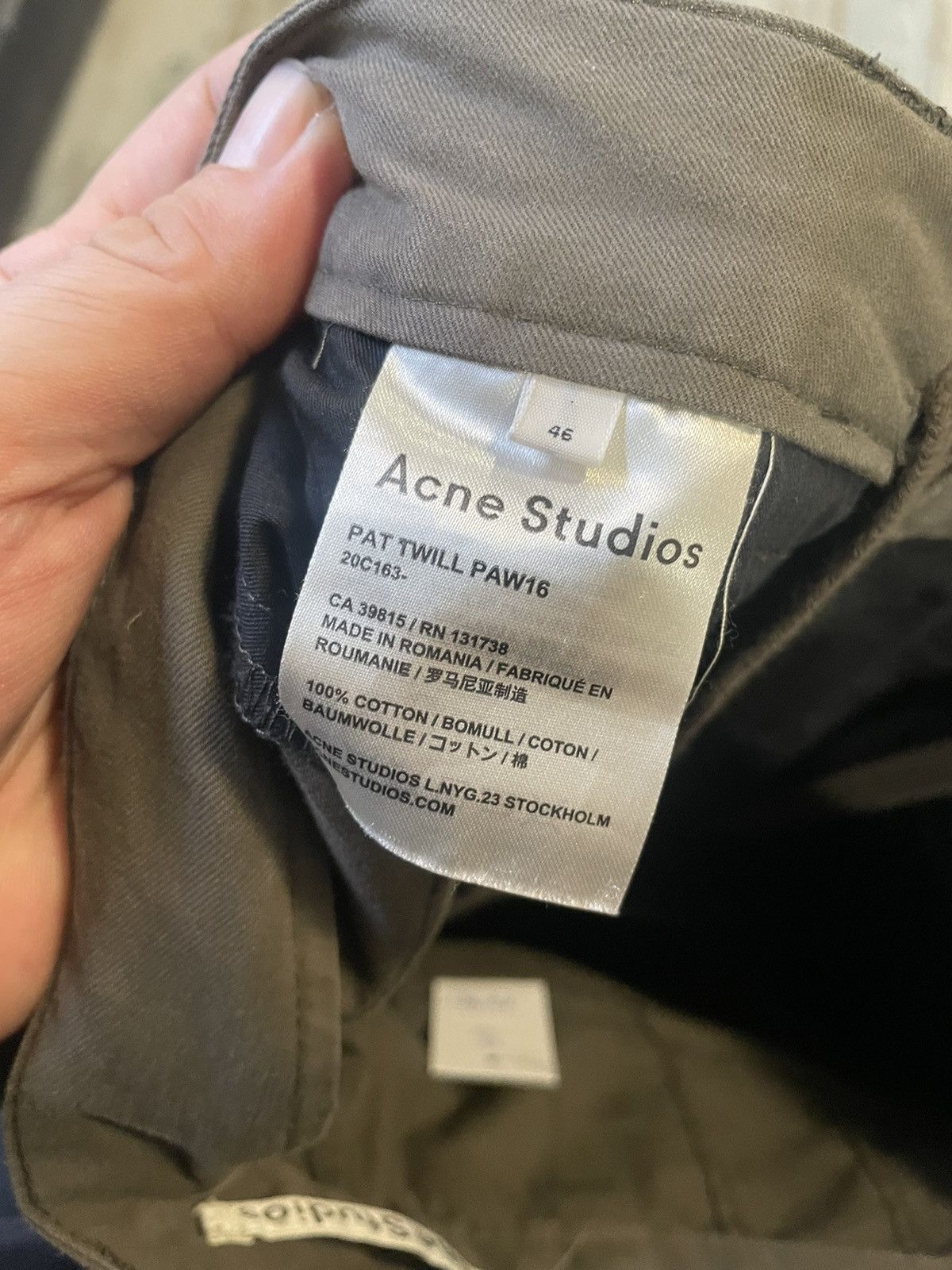 Acne Studios Acne Studios AW16 Twill Cargo pants Size US 30 / EU 46 - 4 Thumbnail