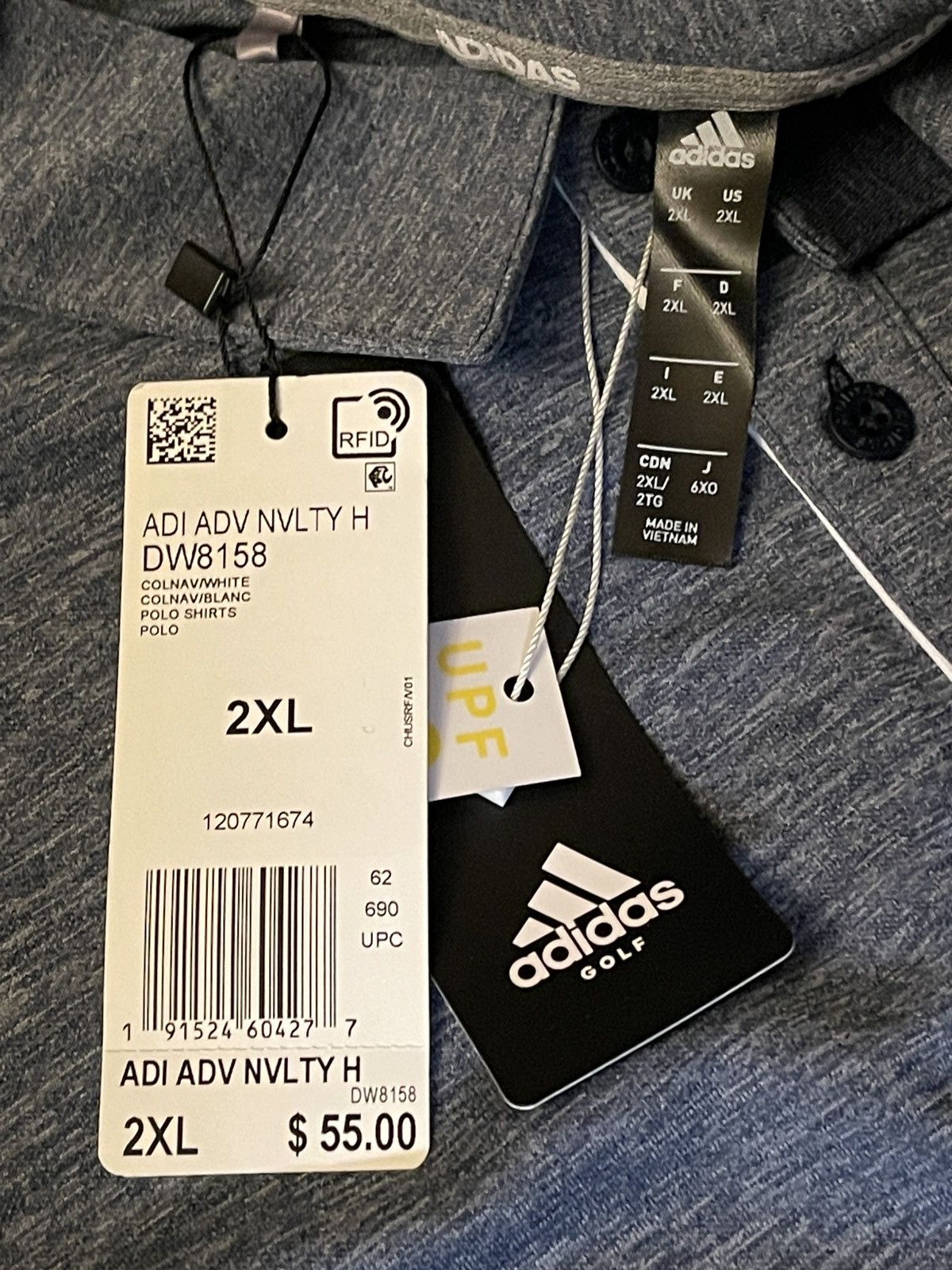 Adidas Adidas Polo Shirt Men’s 2XL Advantage Novelty Golf NEW Size US XXL / EU 58 / 5 - 3 Thumbnail