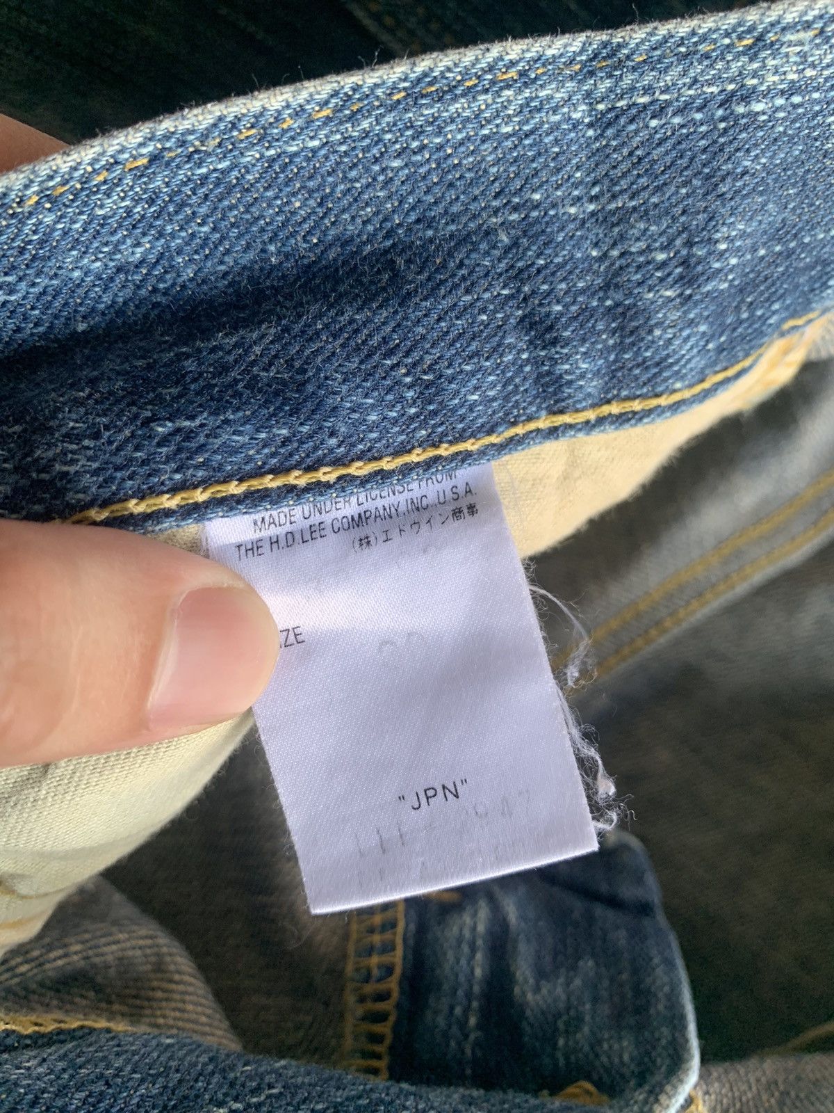 Lee FLARE LEE RIDERS RUSTY JAPANESE PUNK STYLE DISTRESSED DENIM Size US 31 - 17 Thumbnail
