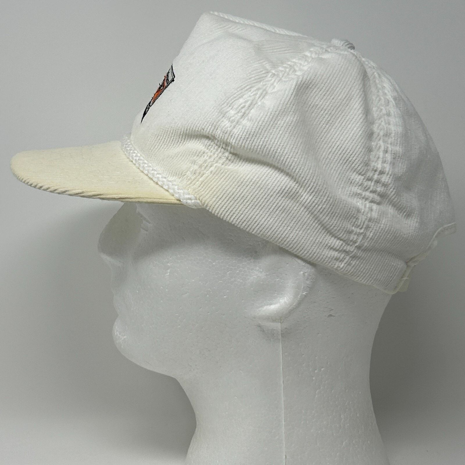 Vintage Vintage 80s Andersen Windows Hat Baseball Cap White Corduroy Size ONE SIZE - 8 Thumbnail