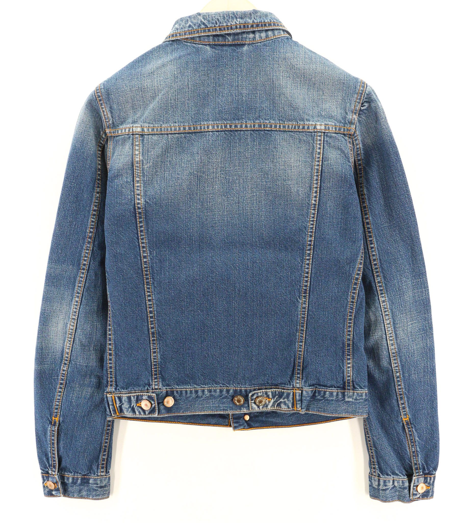 Nudie Jeans TERRY WORN IN S Blue Cotton Unlined Jacket 80777 Size US S / EU 44-46 / 1 - 2 Thumbnail