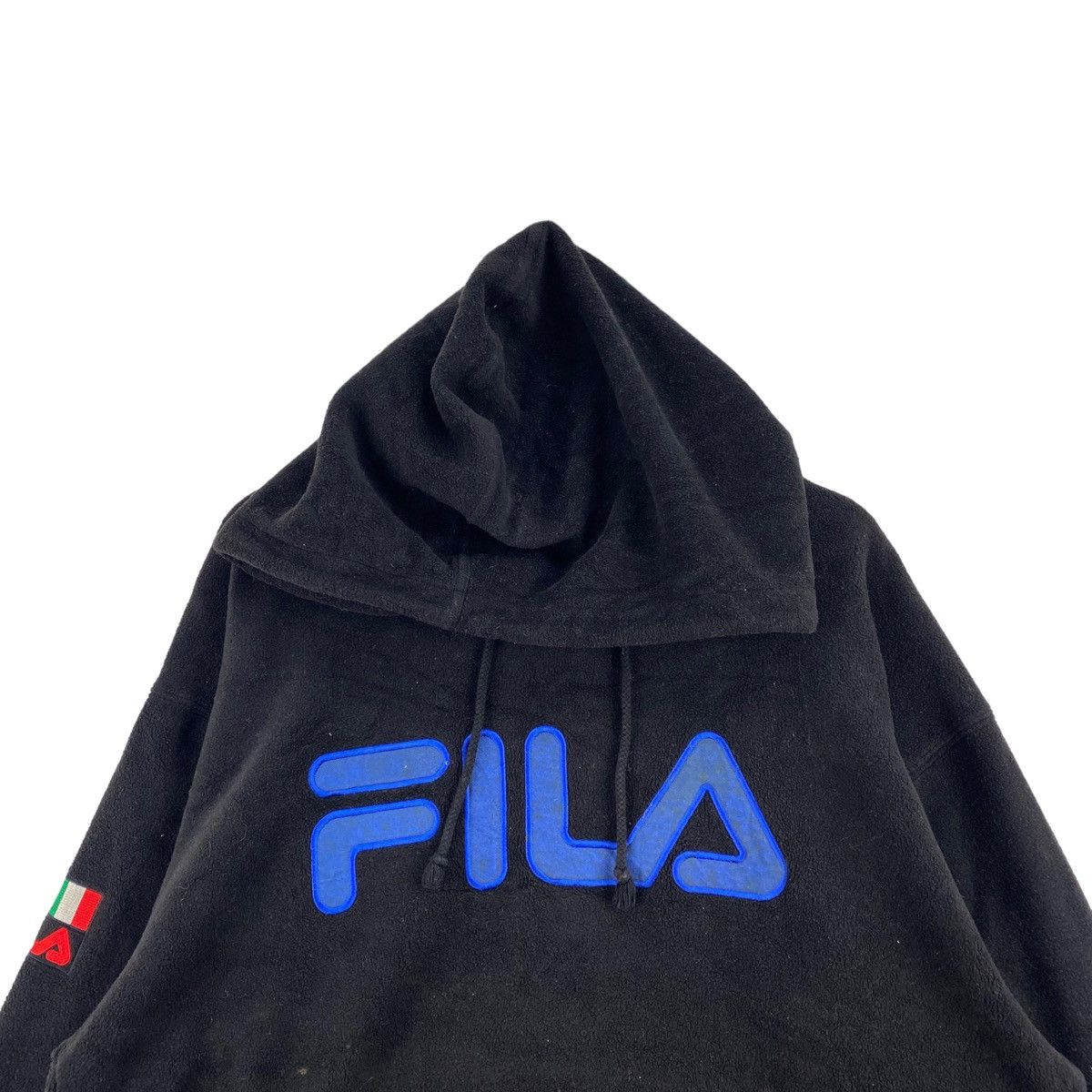 Fila × Vintage Vintage FILA Big Brand Embroidered Retro Sherpa Black Size US M / EU 48-50 / 2 - 2 Thumbnail