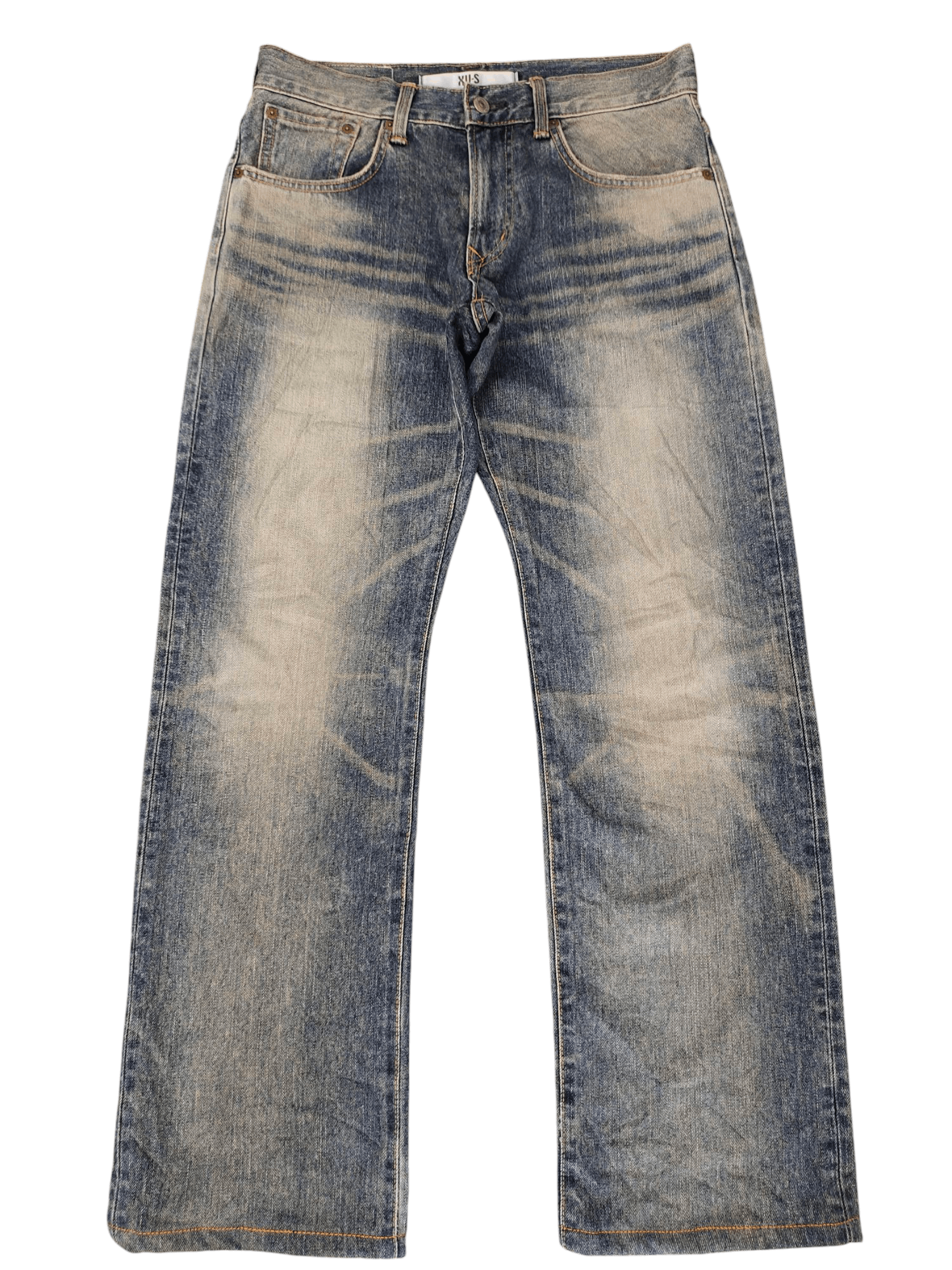 Comme des Garcons × Undercover Vintage Edwin Xvs Japan Clawmark Distress Faded Jeans Size US 30 / EU 46 - 1 Thumbnail