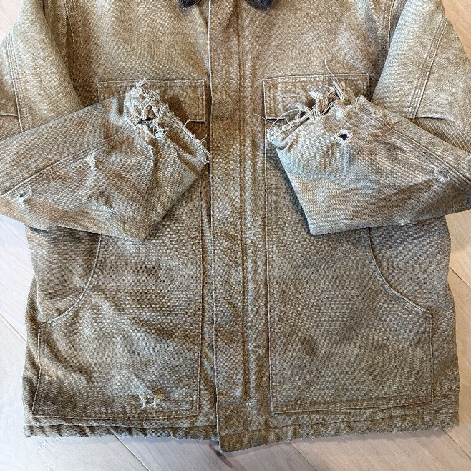 Carhartt × Vintage Vintage Carhartt Arctic Jacket 2XL Brown Workwear Full Zip Size US XXL / EU 58 / 5 - 5 Thumbnail