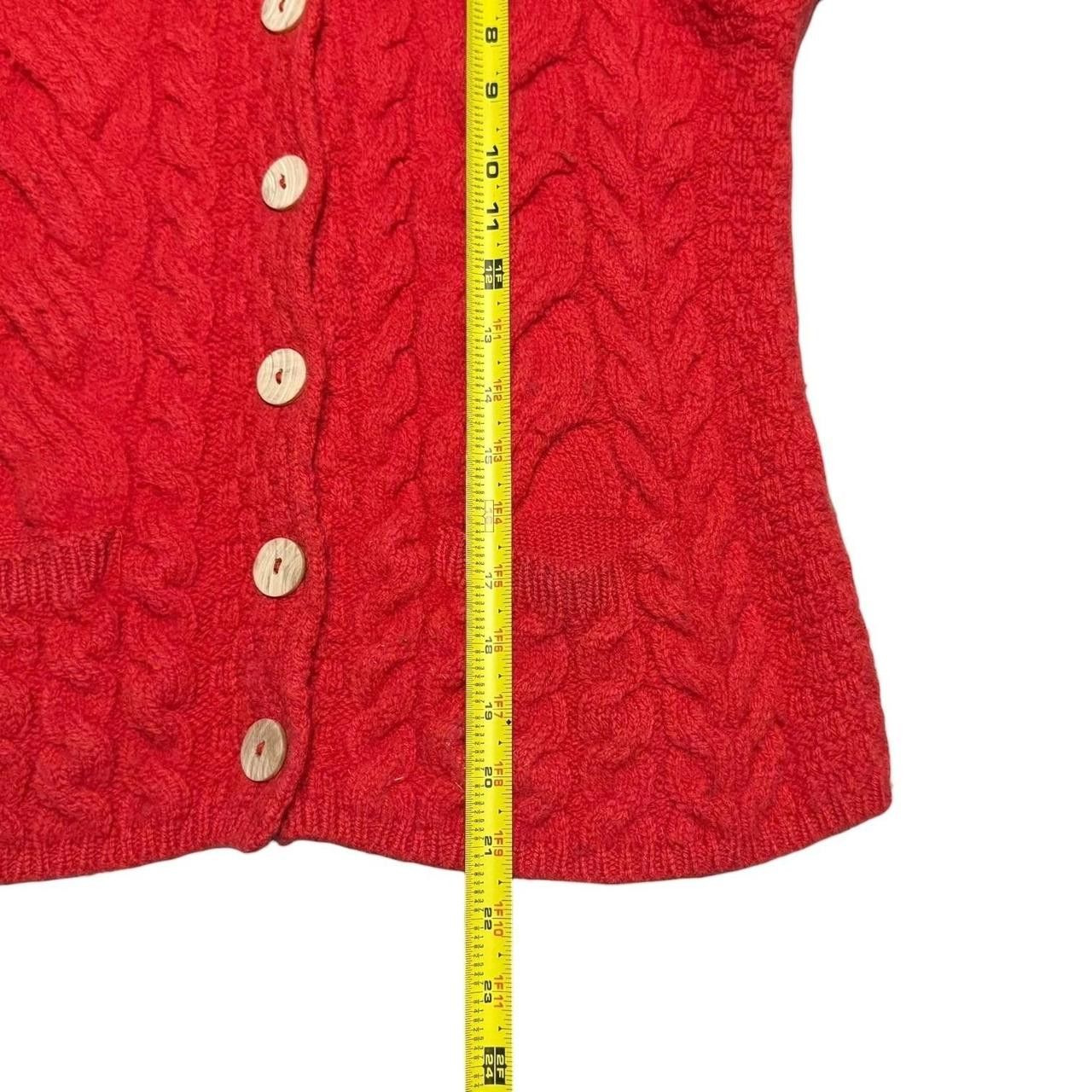 Other Aran Salomon Cardigan Merino Wool Sweater M Flaw Size M / US 6-8 / IT 42-44 - 7 Thumbnail