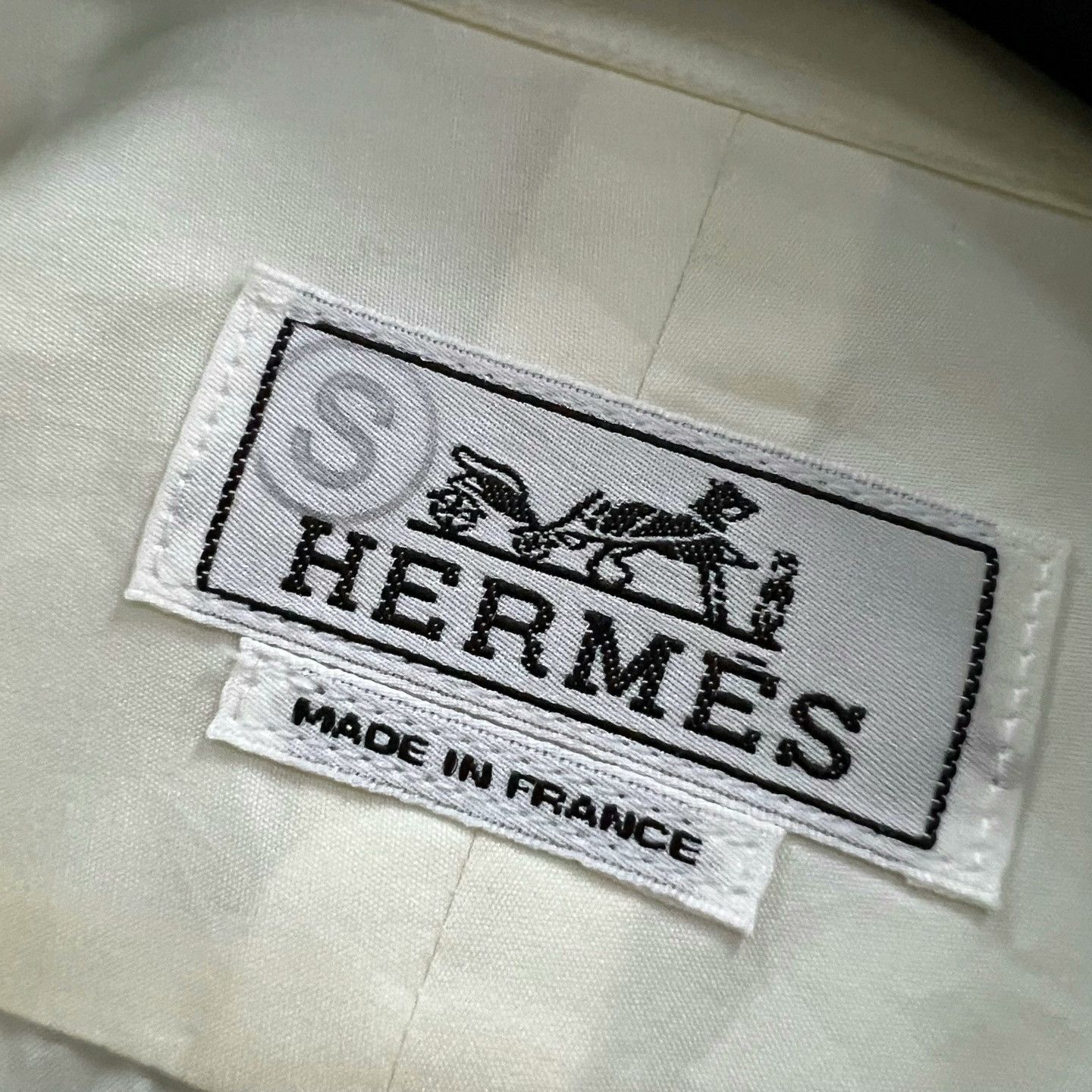 Hermes HERMES Off-White Paneled Shirt Size US M / EU 48-50 / 2 - 4 Thumbnail