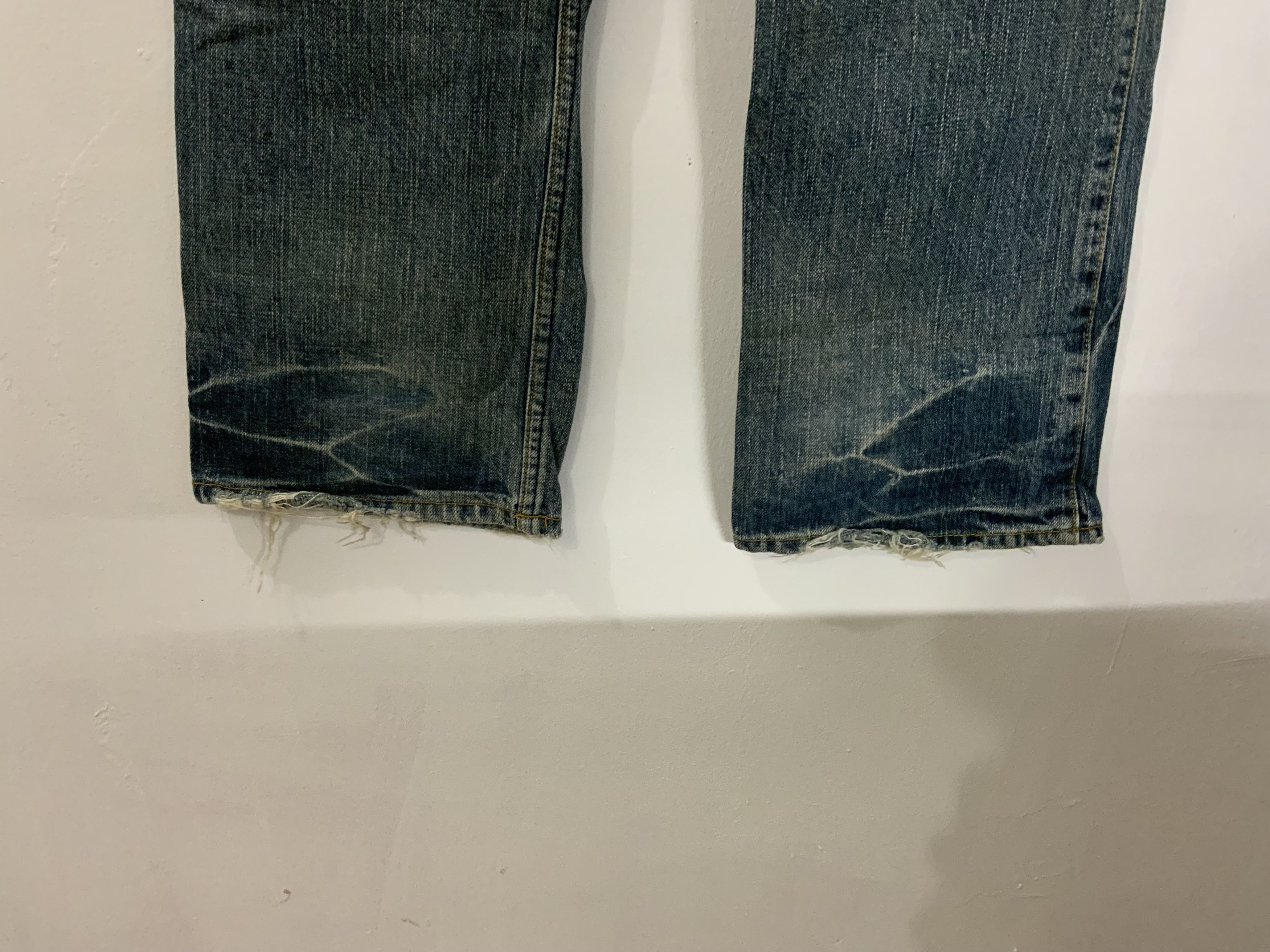 Japanese Brand Vintage Lois Crayon Atelier thirtyfour Distressed Denim Size US 31 - 12 Thumbnail