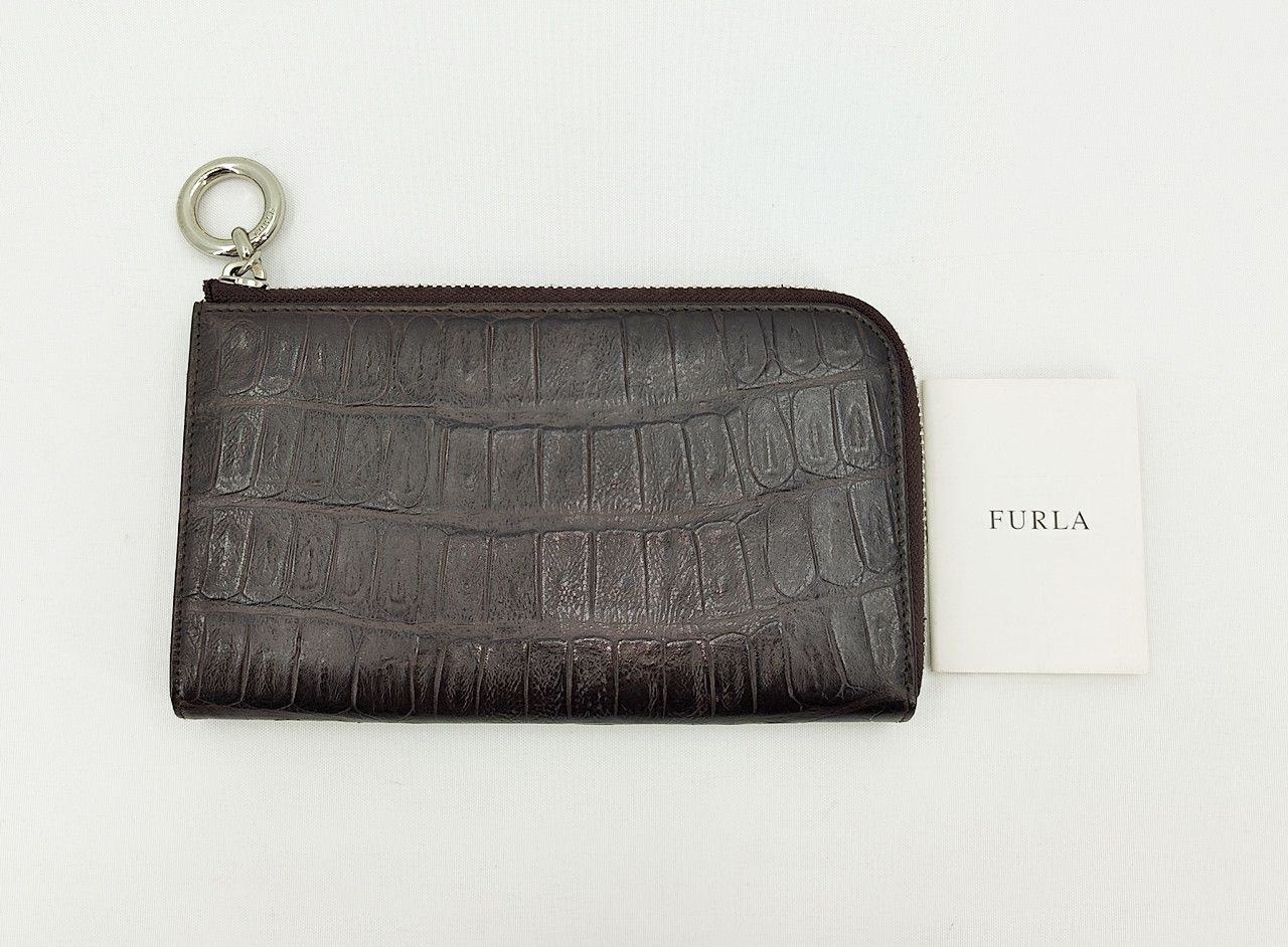 Furla FURLA zip around crocs leather embossed Size ONE SIZE - 12 Thumbnail