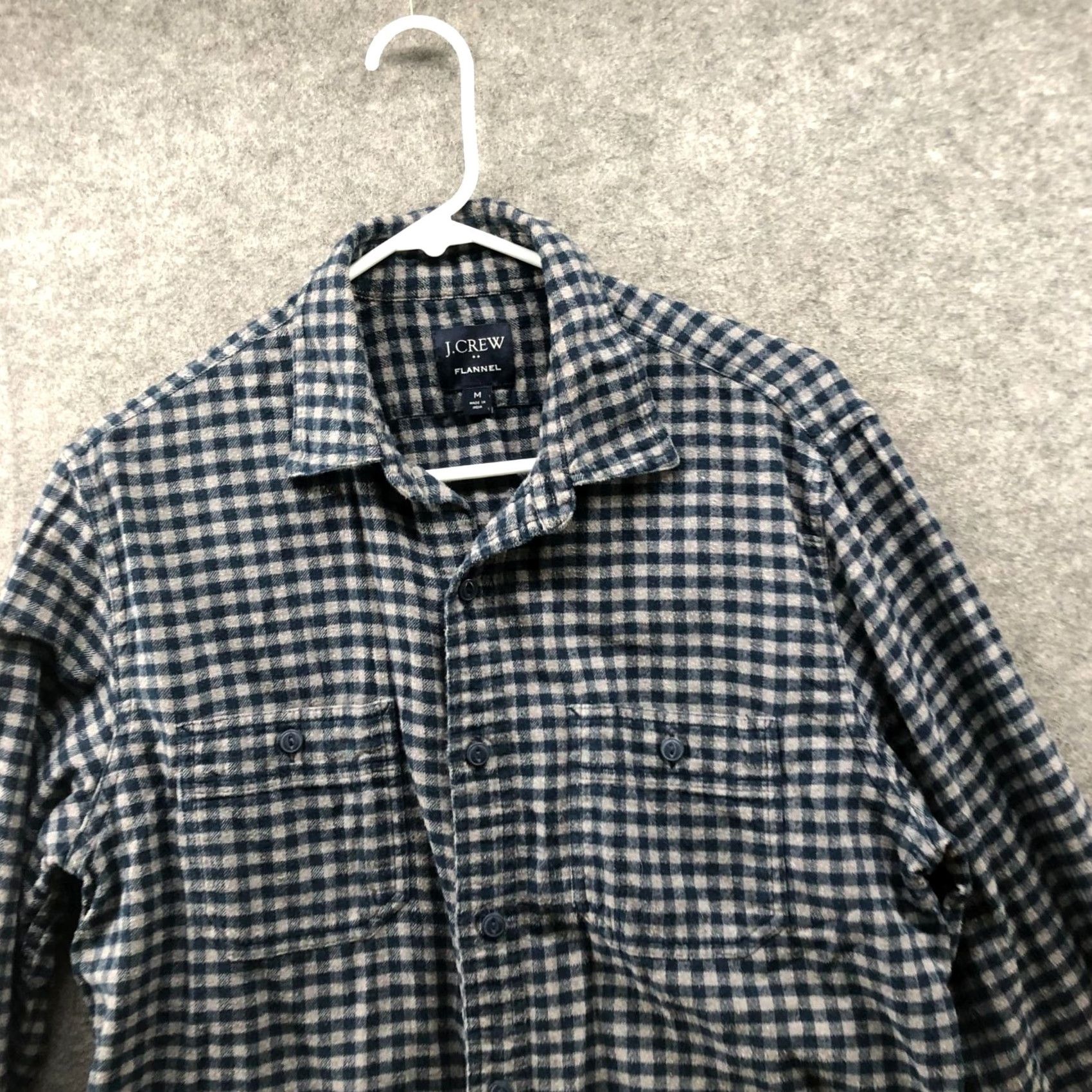 J.Crew J. Crew Flannel Shirt Mens M Blue Gray Check Plaid Cotton Long Sleeve Shirt Mens M Blue Gray Check Plaid Cotton Long Sleeve Size US M / EU 48-50 / 2 - 3 Thumbnail
