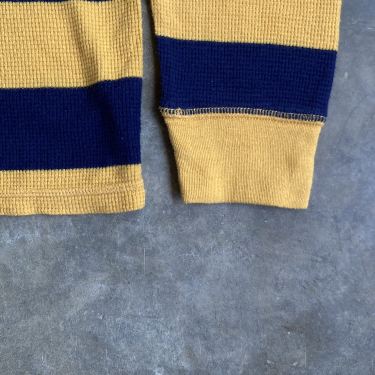 Polo Ralph Lauren Vintage Polo Ralph Lauren Thermal Waffle Striped Longslevee Size US M / EU 48-50 / 2 - 6 Thumbnail