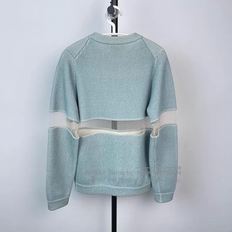 Louis Vuitton Louis Vuitton SS24 turquoise patchwork chain crewneck cash Size US S / EU 44-46 / 1 - 2 Thumbnail