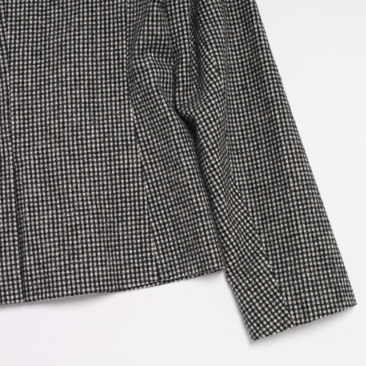 agnes b. Agnes b. Wool Polyamide Houndstooth Blazer Jacket Gray Size XS / US 0-2 / IT 36-38 - 10 Thumbnail
