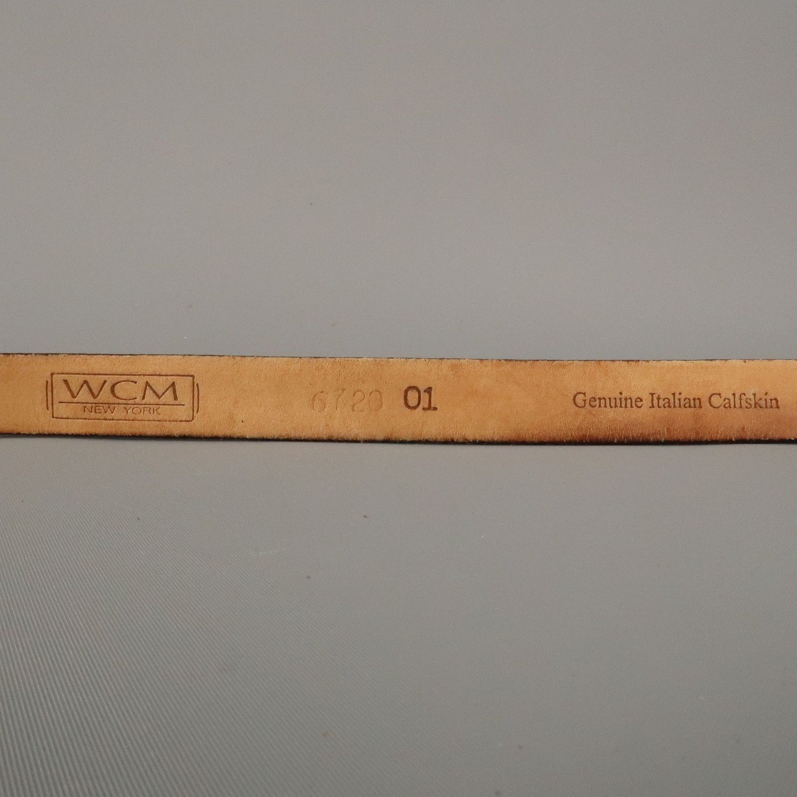 Other WCM NEW YORK Size L Black Solid Calfskin Belt Size ONE SIZE - 9 Thumbnail