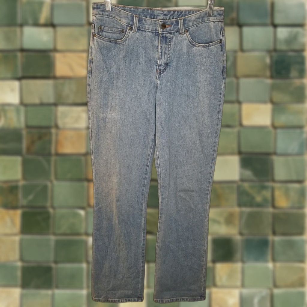 Vintage L.L. Bean Women's Jeans Bootcut Tall Size 8 Tall Blue Denim Womens Size 30" / US 8 / IT 44 - 1 Thumbnail