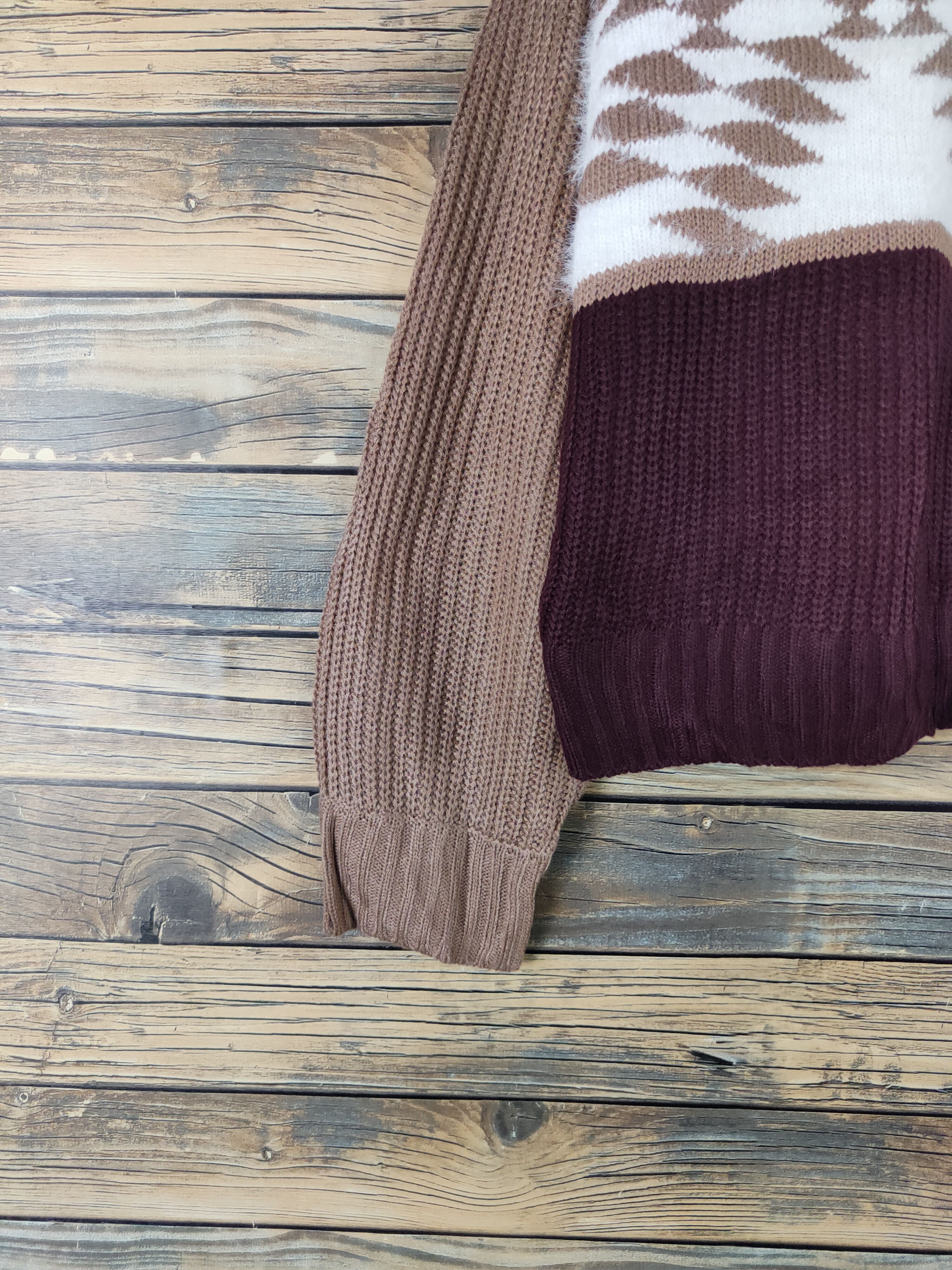Vintage Saltanse Brown Knitwear sweatshirt baggie #W1476 Size M / US 6-8 / IT 42-44 - 4 Thumbnail