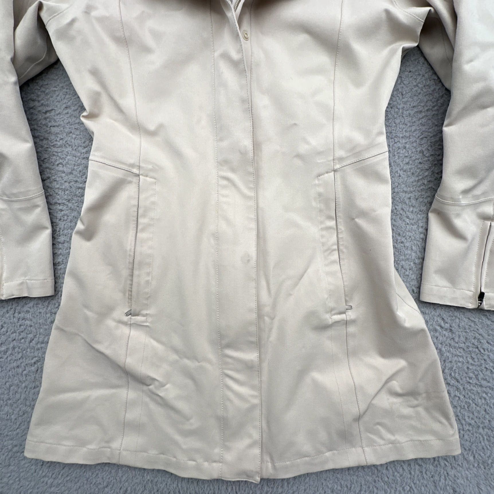 Patagonia VINTAGE Patagonia Women’s Parka Jacket Beige S Hooded Knee Length Outdoor Adventure Gear Size S / US 4 / IT 40 - 5 Thumbnail