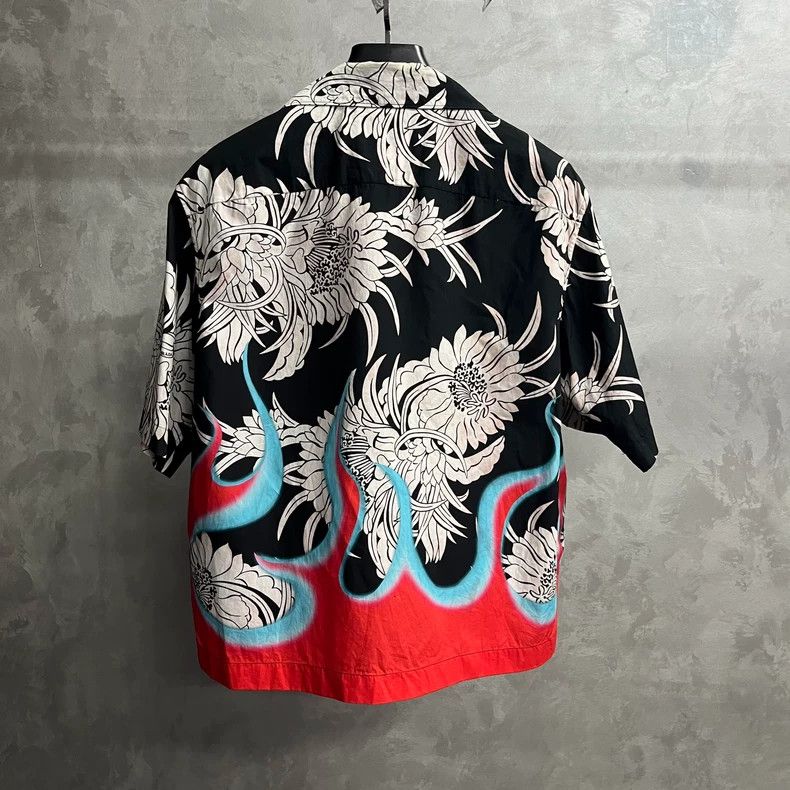 Prada Prada Black multi-color flame floral print pattern logo sho Size US M / EU 48-50 / 2 - 6 Thumbnail