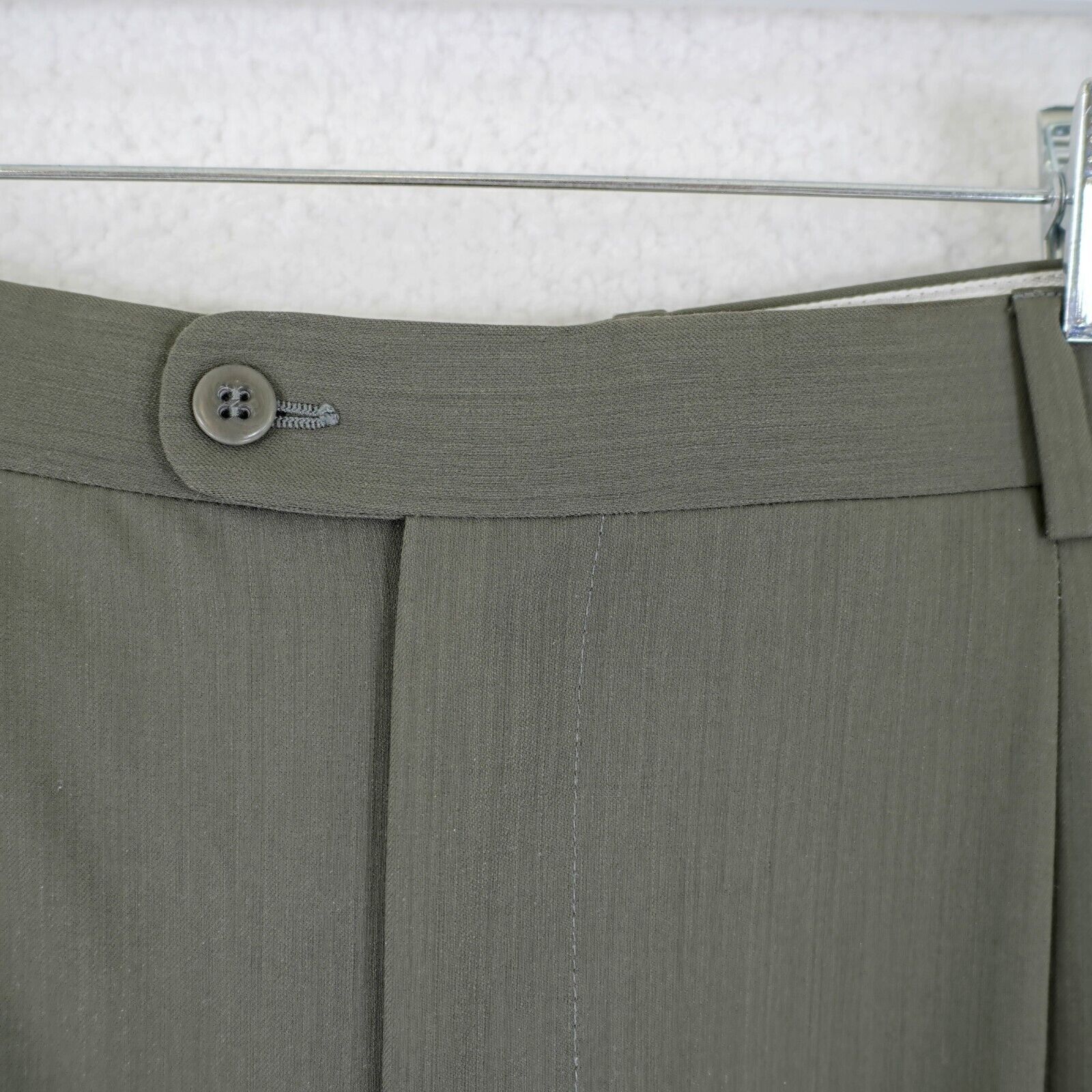 Zanella DAMAGED Zanella Jesse Wool Green 35/28 Dress Pants High Rise Size 34R - 4 Thumbnail