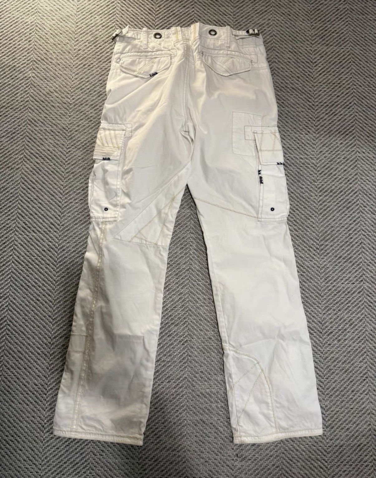 Ralph Lauren Ralph Lauren Gimmick Deconstructed White Cargo Pants K24 Size US 34 / EU 50 - 5 Thumbnail