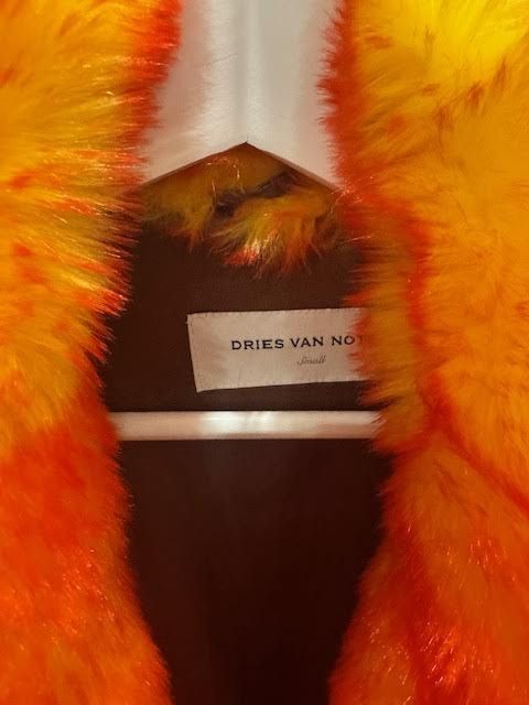 Dries Van Noten Dries Van Noten Orange Faux Fur Jacket FW19 Size US S / EU 44-46 / 1 - 2 Thumbnail