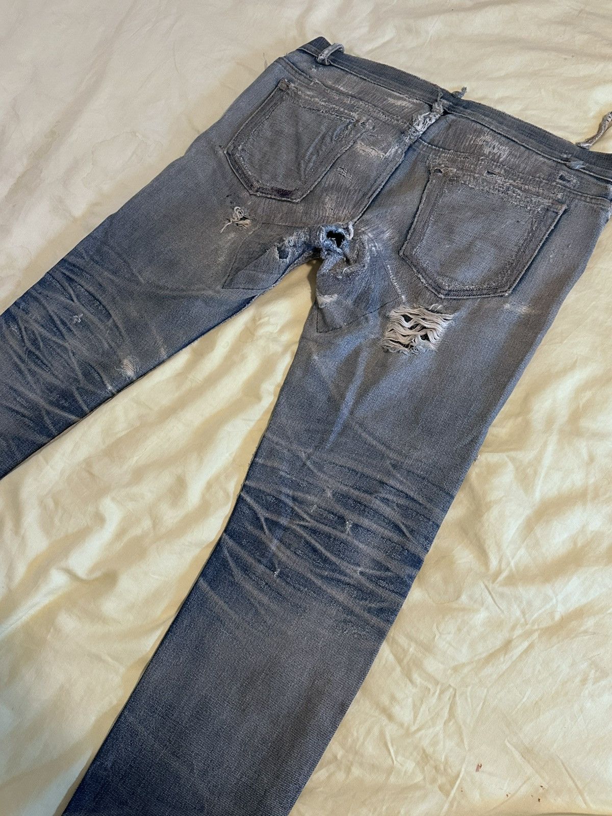 A.P.C. A.P.C. Distressed Denim Jeans – Heavy Fade – Tagged 3 Size US 29 - 8 Thumbnail