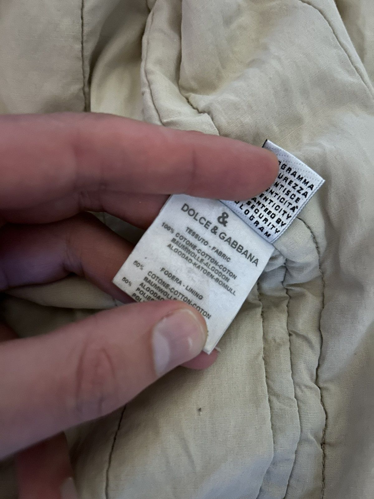 Dolce & Gabbana Dolce & Gabbana Beige Oversized Parka Coat Size US M / EU 48-50 / 2 - 13 Thumbnail
