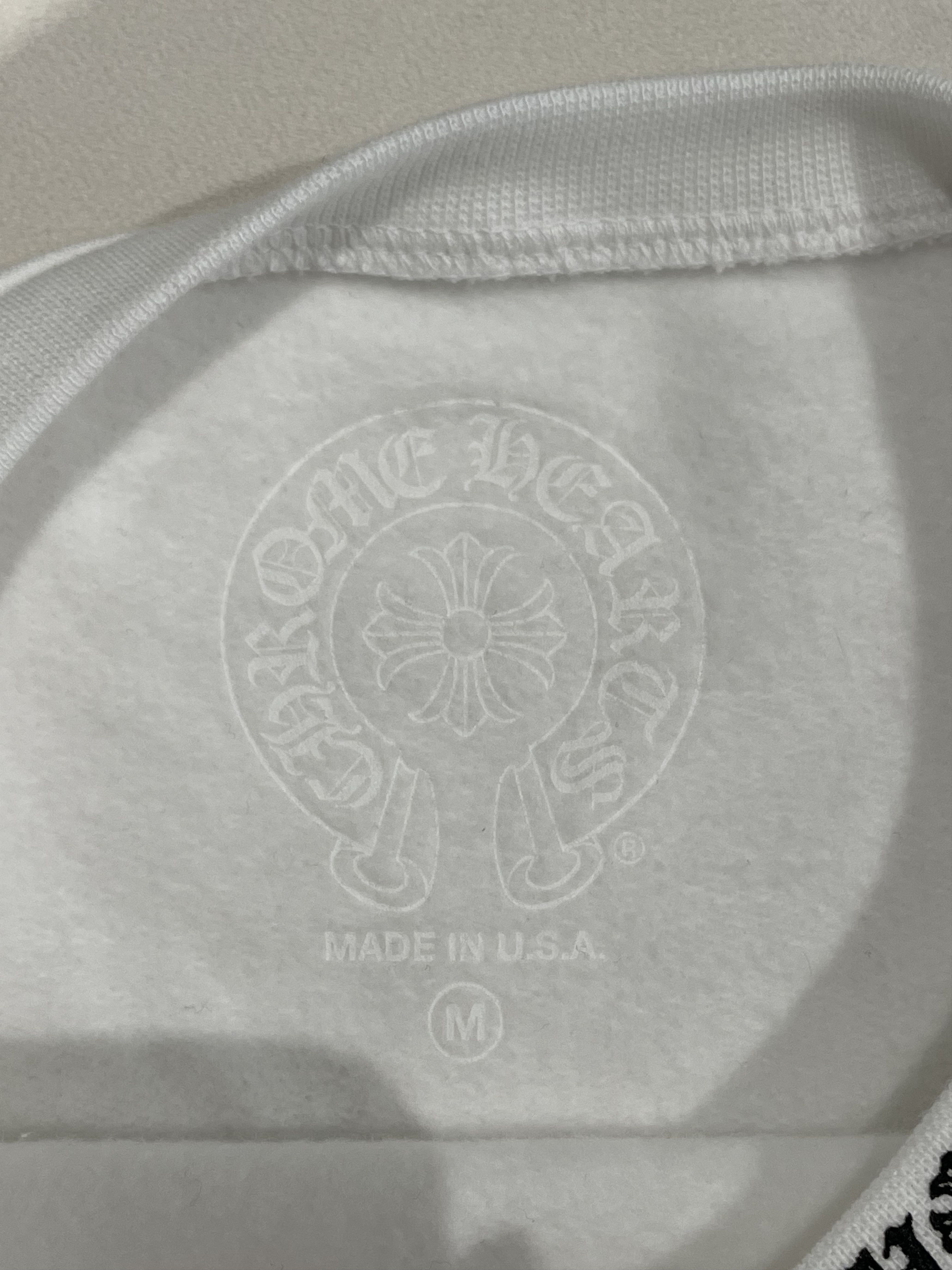 Chrome Hearts Chrome Hearts LOVE YOU Letter White Sweatshirt Size US M / EU 48-50 / 2 - 5 Thumbnail