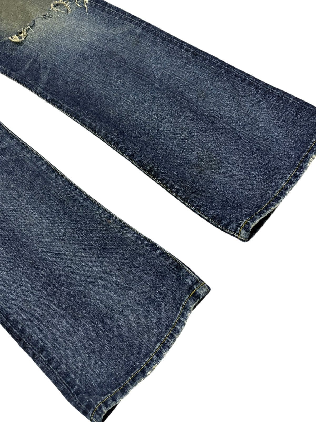 Edwin Vtg Edwin XV Japan Distressed Jeans Size US 35 - 5 Thumbnail