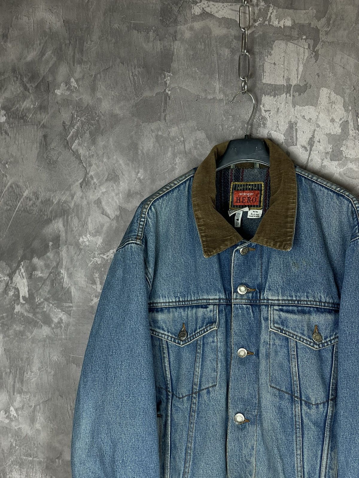 Vintage × Wrangler Vintage Wrangler Denim Sherpa Jacket Blanked Line 80’s 90’s Size US M / EU 48-50 / 2 - 3 Thumbnail