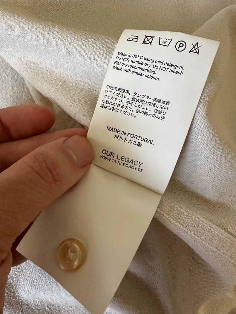 Our Legacy Our Legacy size48 White shirt Size US M / EU 48-50 / 2 - 7 Thumbnail
