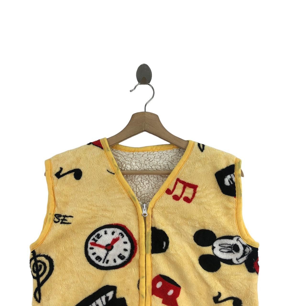 Disney DISNEY MICKEY MOUSE All Over Print Cartoon Vest Jacket Size M / US 6-8 / IT 42-44 - 3 Thumbnail