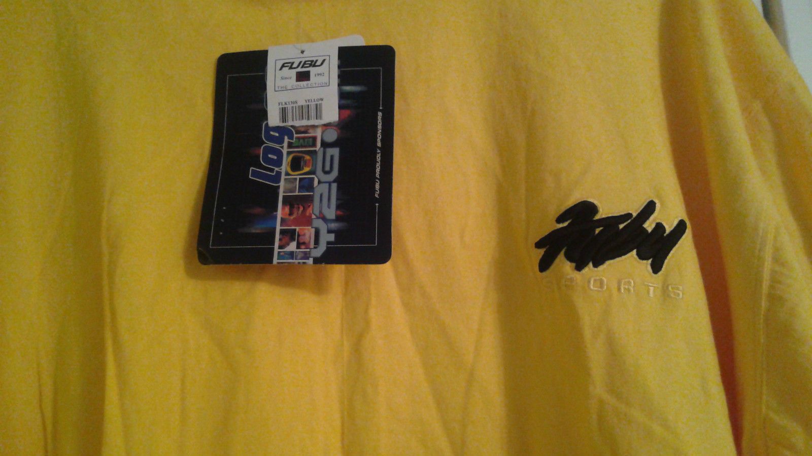 Fubu FUBU jersey, yellow, vintage hip hop t-shirt, 90s hip hop XL Size US XL / EU 56 / 4 - 2 Thumbnail