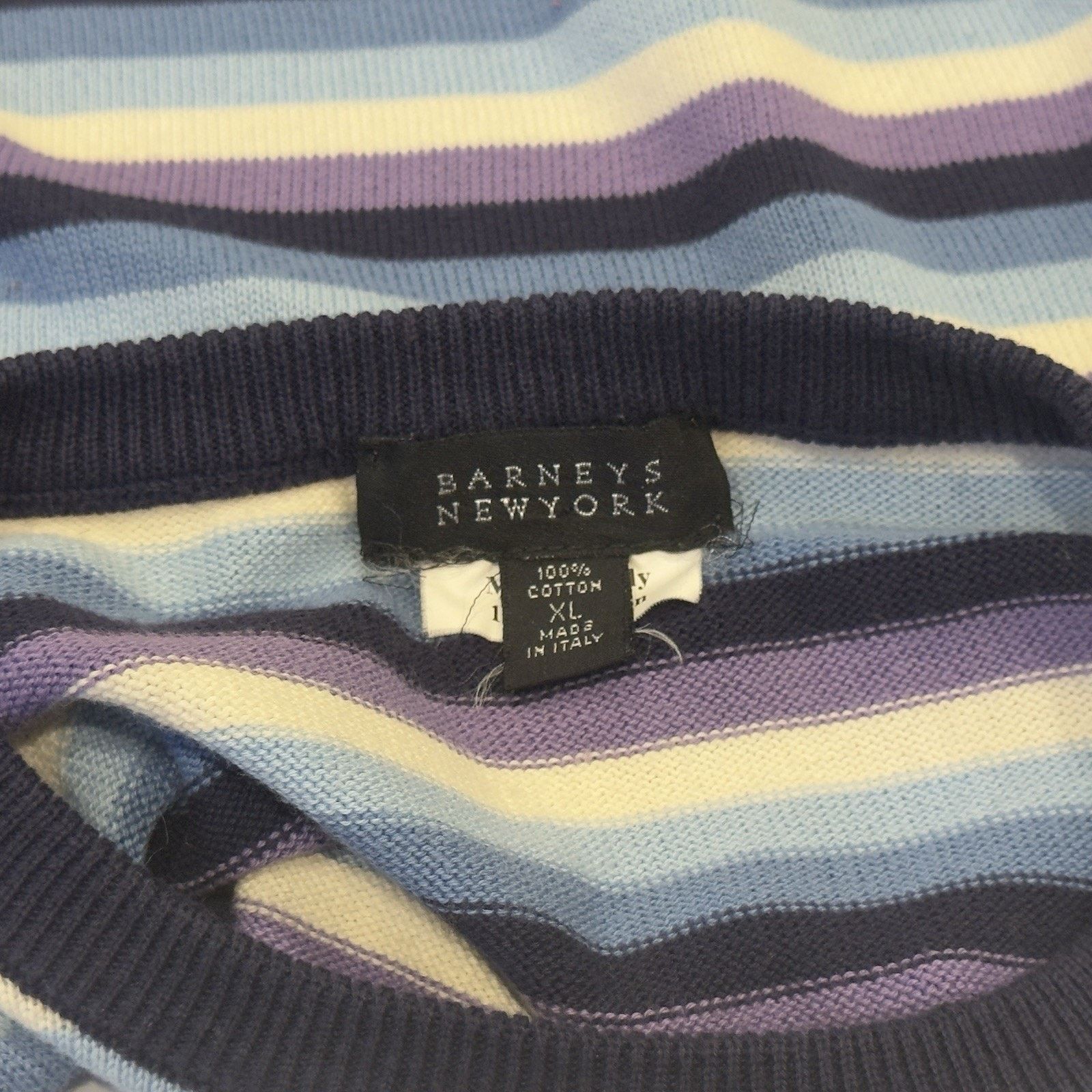 Barneys New York Barney’s New York Men’s Striped Cotton Sweater Size XL Size US XL / EU 56 / 4 - 3 Thumbnail