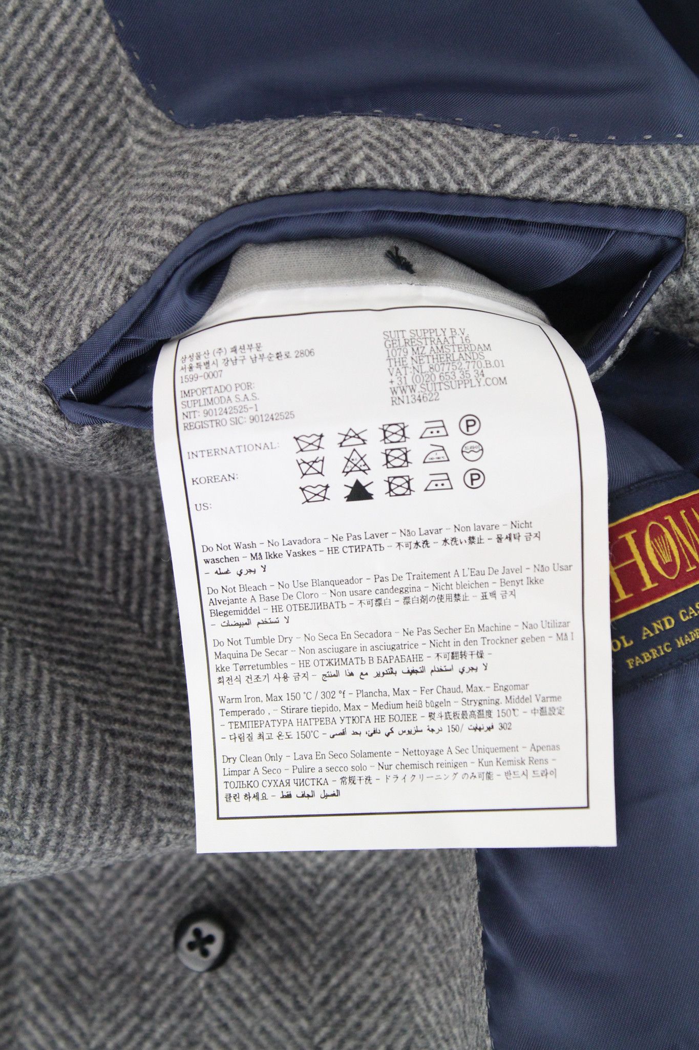 Suitsupply VICENZA UK36R Grey Wool Cashmere Coat 66633 Size US S / EU 44-46 / 1 - 8 Thumbnail