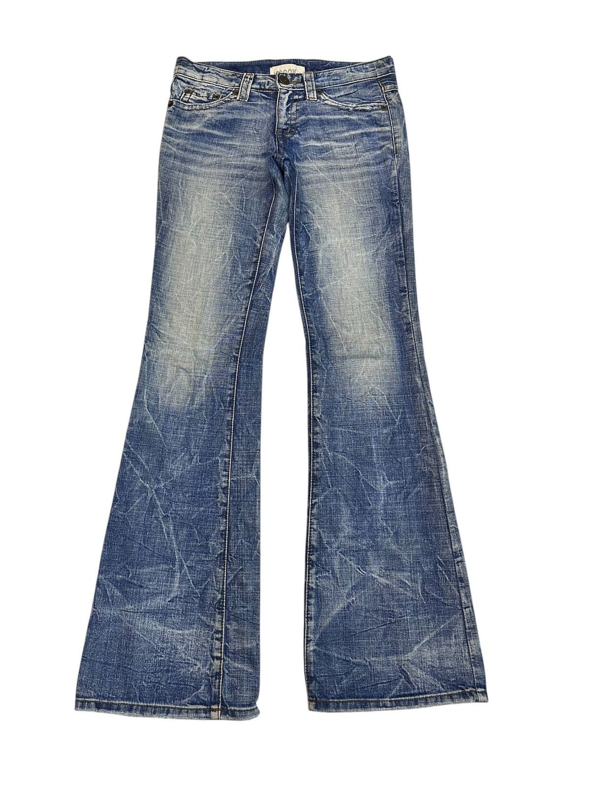 Tornado Mart 2000s Distressed Cook Studded Flare Jeans Y2K Goa Lgb Style Size US 30 / EU 46 - 1 Thumbnail
