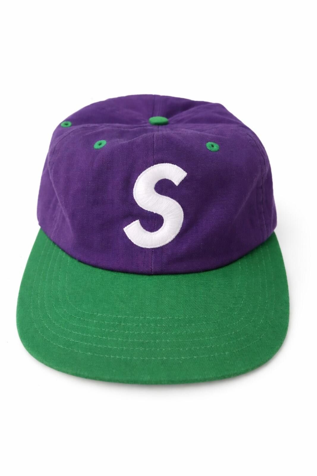 Supreme Supreme S-Logo Cap White Yellow Two-Tone 6-panel | Grailed