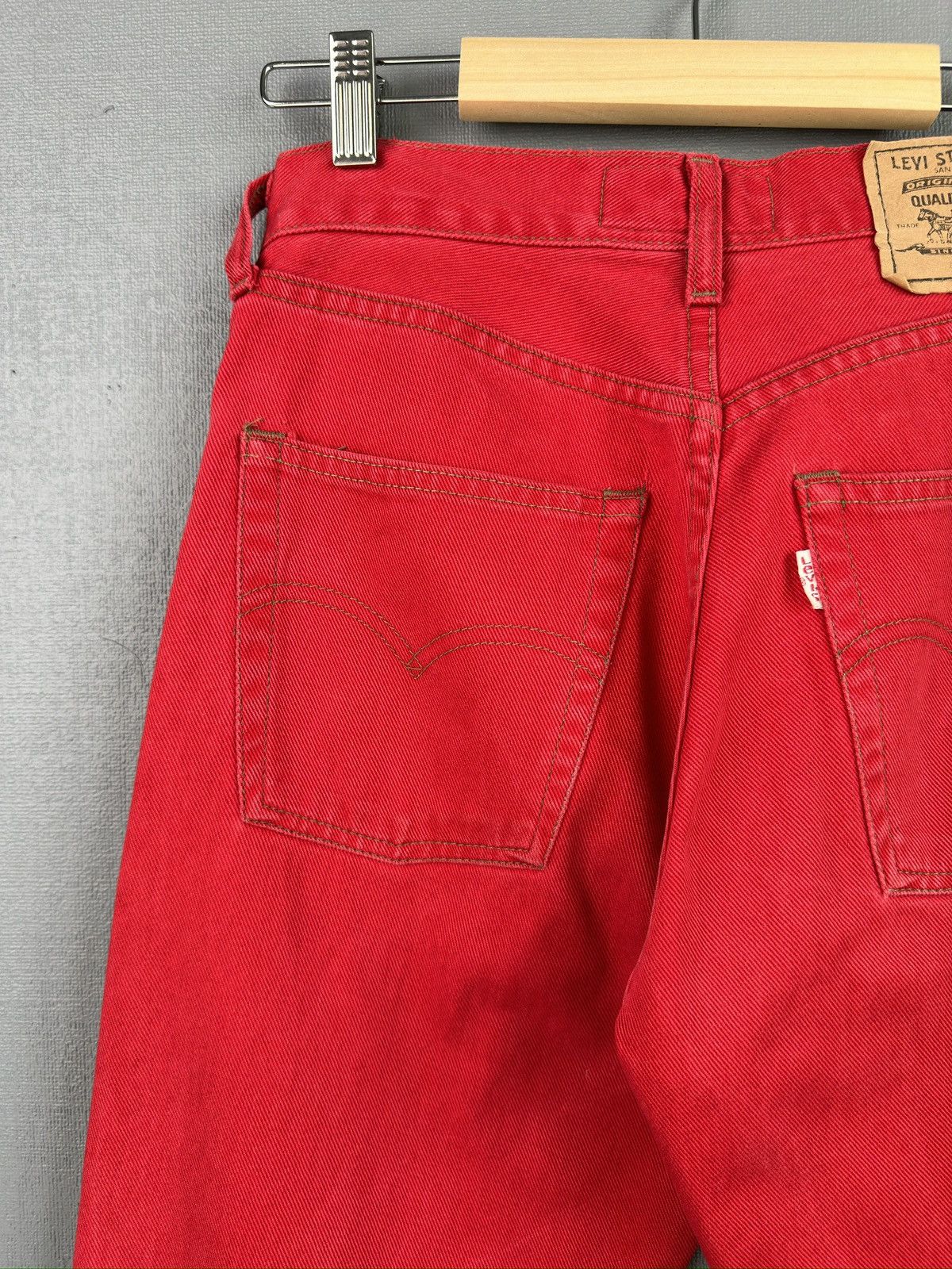 Levi's 90s LEVI’S 451 Baggy Jeans Red Denim made in USA 🇺🇸 Size US 27 - 6 Thumbnail
