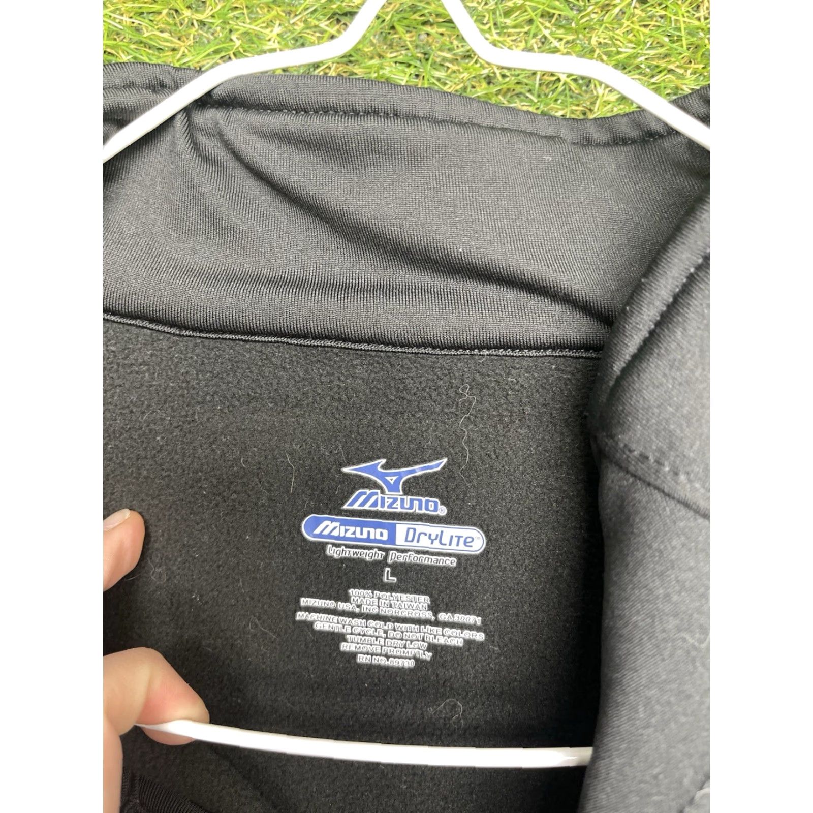 Mizuno Mizuno Drylite Lightweight Performance Jacket Women’s Large Cycling Zip Up Black Size L / US 10 / IT 46 - 3 Thumbnail