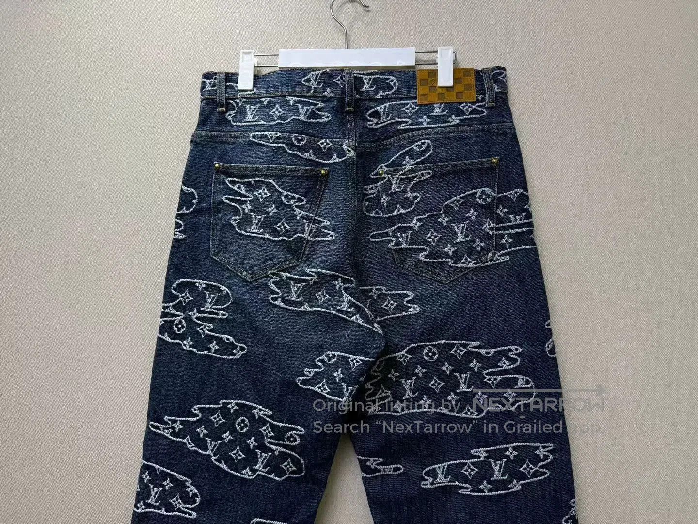 Louis Vuitton louis vuitton cloud logo denim pants. Size US 32 / EU 48 - 5 Thumbnail