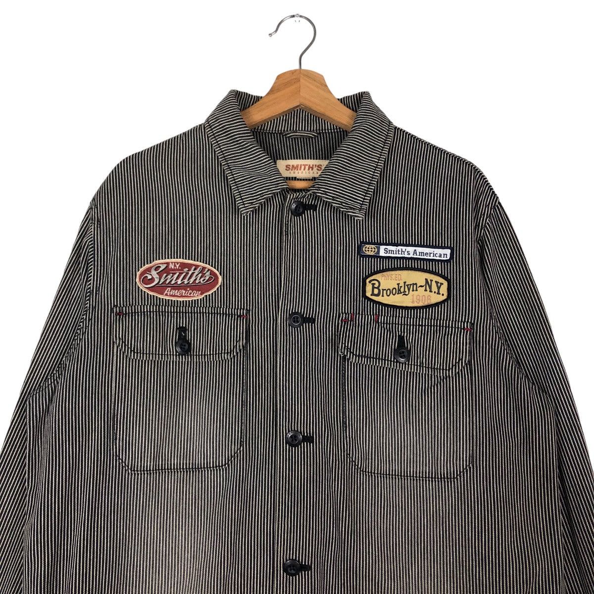 Japanese Brand 🔥Vintage Hickory Chore Jacket Smith’s American Japan Size US L / EU 52-54 / 3 - 3 Thumbnail