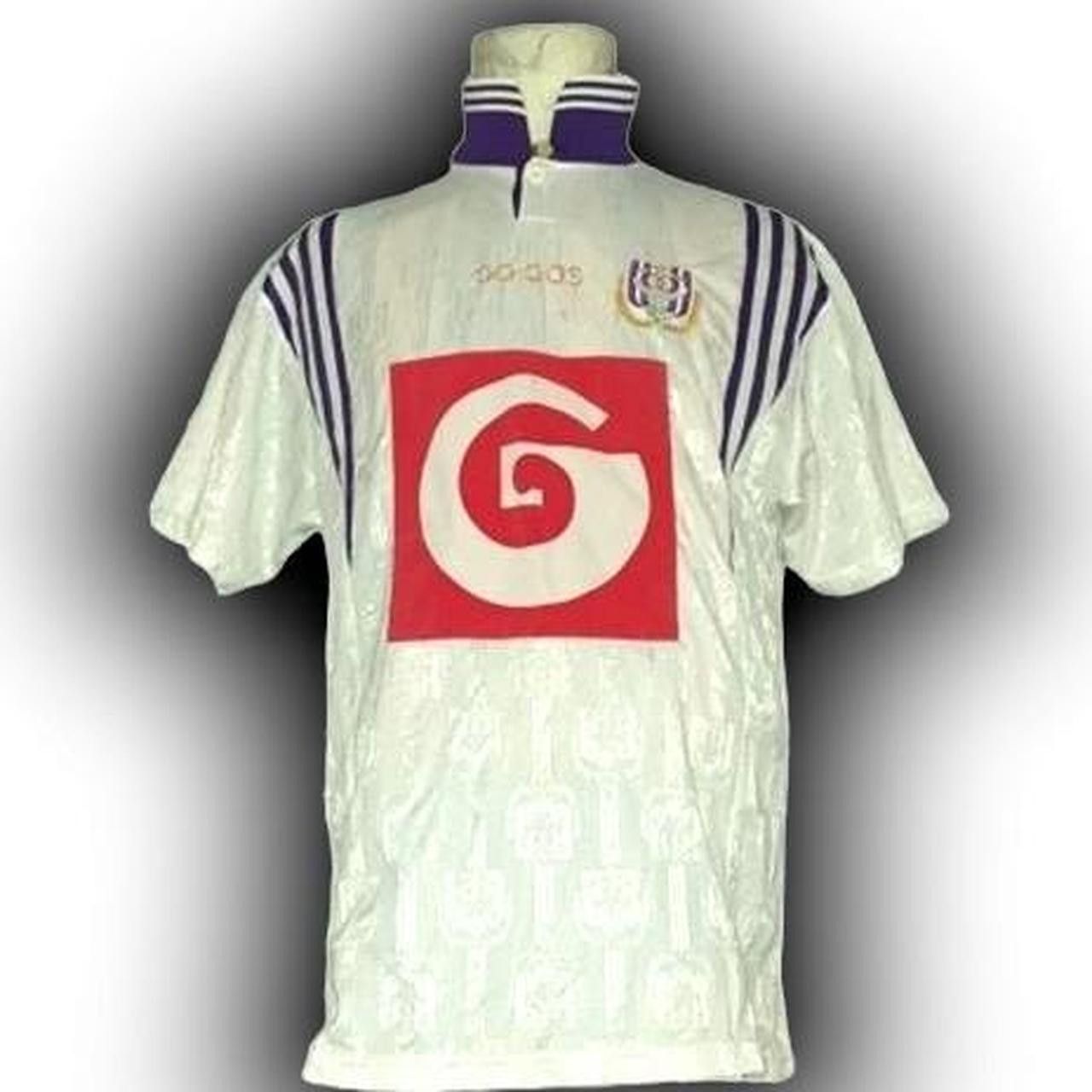Adidas RSC Anderlecht Belgium 1996 1997 Away Shirt Jersey Size US L / EU 52-54 / 3 - 1 Thumbnail