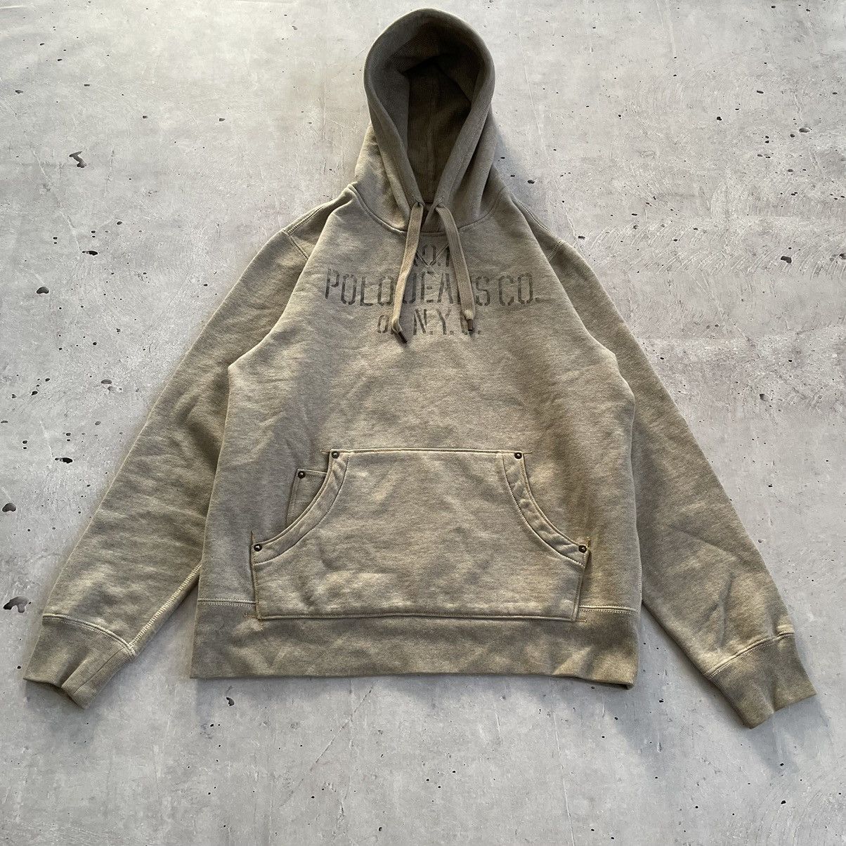 Polo Ralph Lauren × Vintage Vintage hoodie Polo Ralph Lauren style RRL Y2K Size US L / EU 52-54 / 3 - 3 Thumbnail