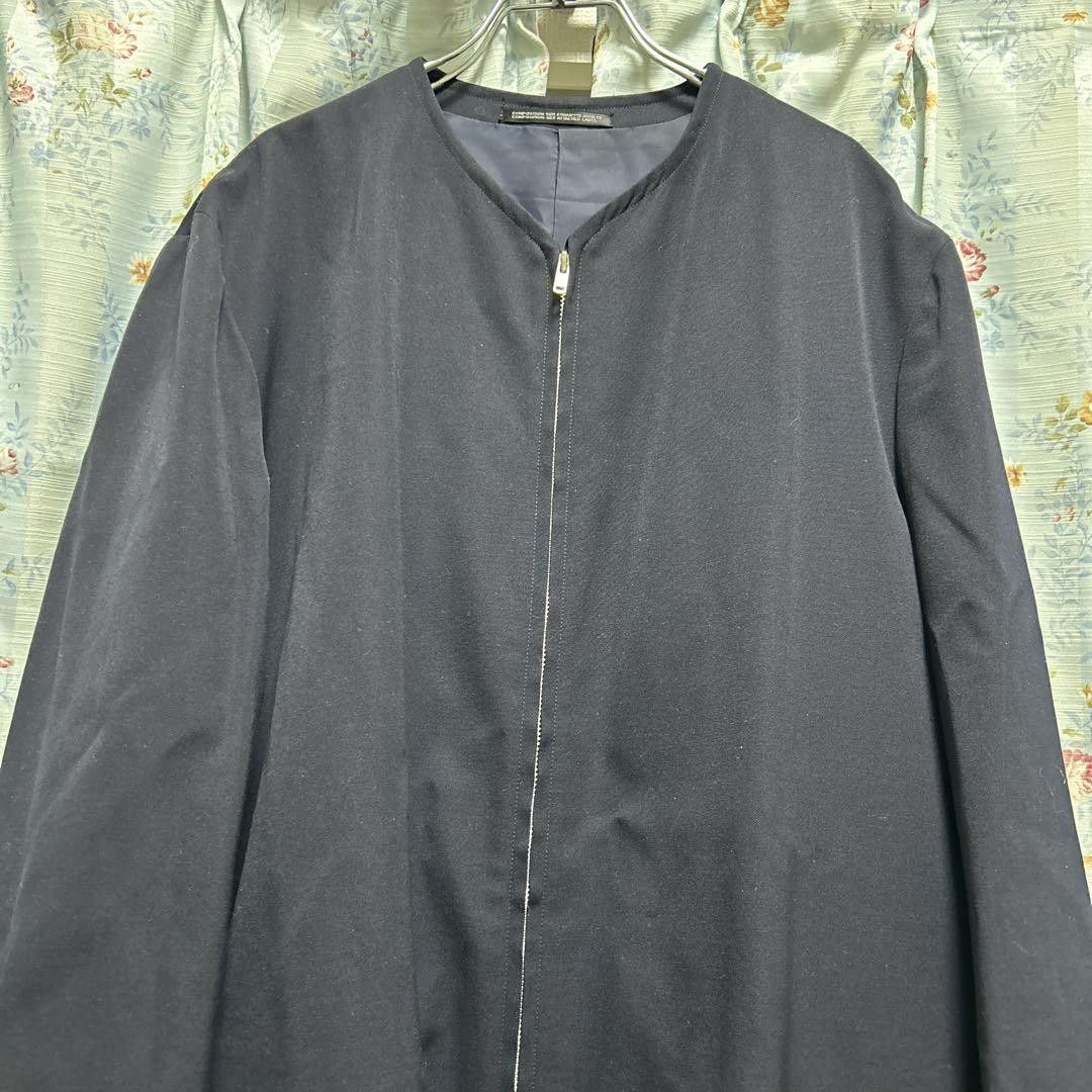 Yohji Yamamoto Yohji Yamamoto Wool Gabbanaless Collar Jacket Size US M / EU 48-50 / 2 - 1 Thumbnail