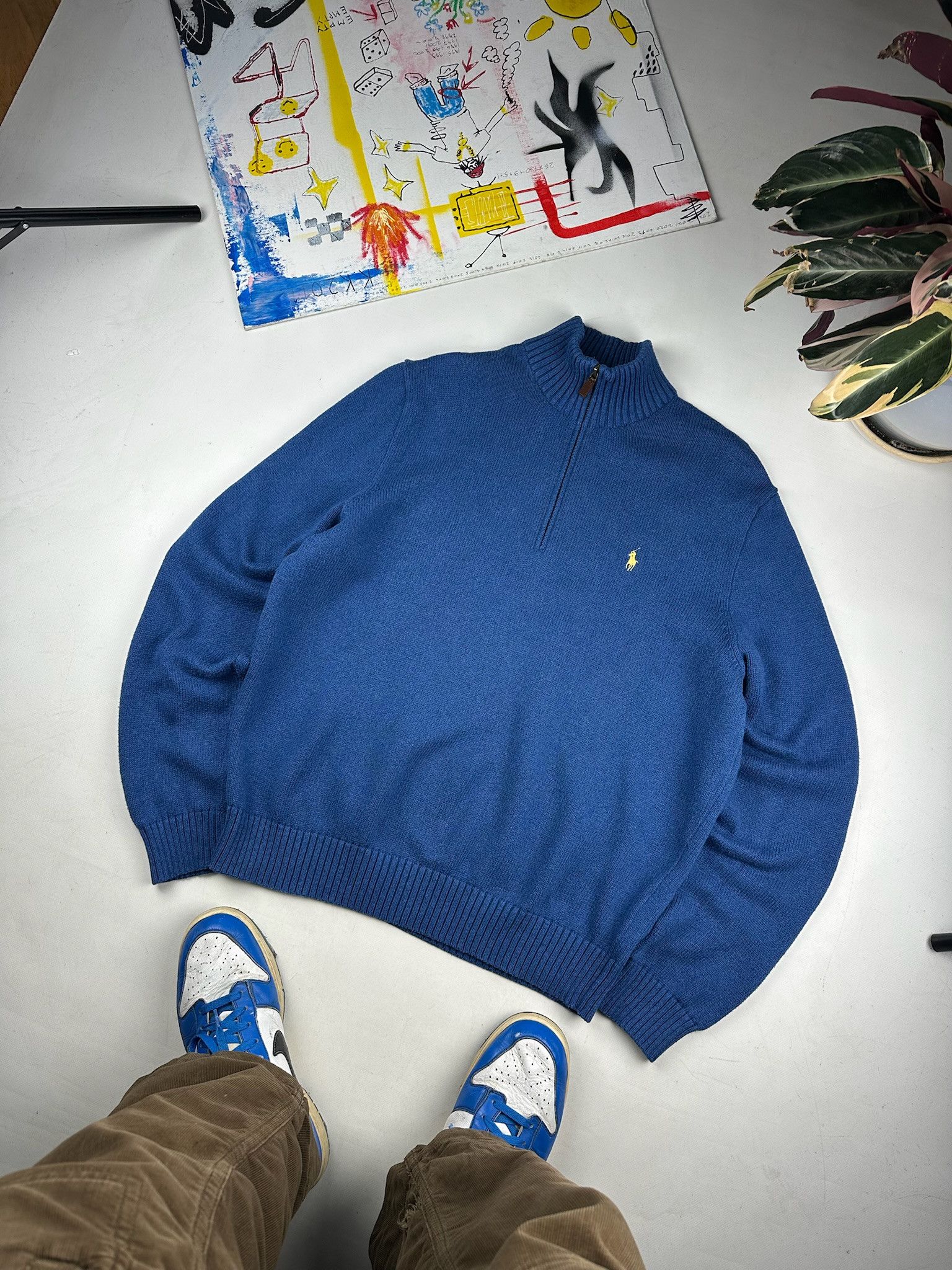 Polo Ralph Lauren Polo Ralph Lauren Sweater Quarter Zip Retro 90s Size US XL / EU 56 / 4 - 1 Thumbnail