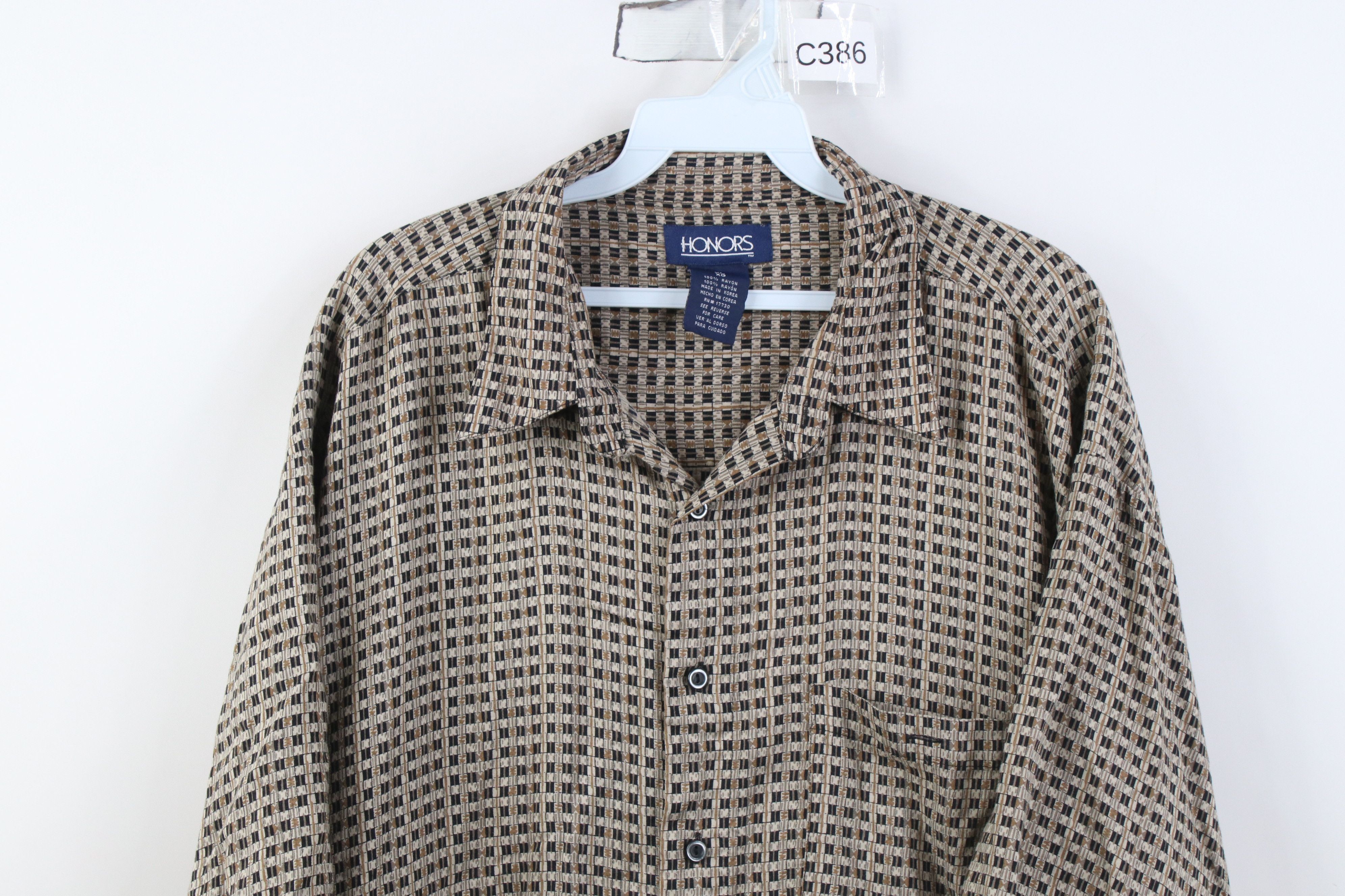 Vintage Vintage 90s Streetwear Checkered Short Sleeve Button Shirt Size US XL / EU 56 / 4 - 2 Thumbnail
