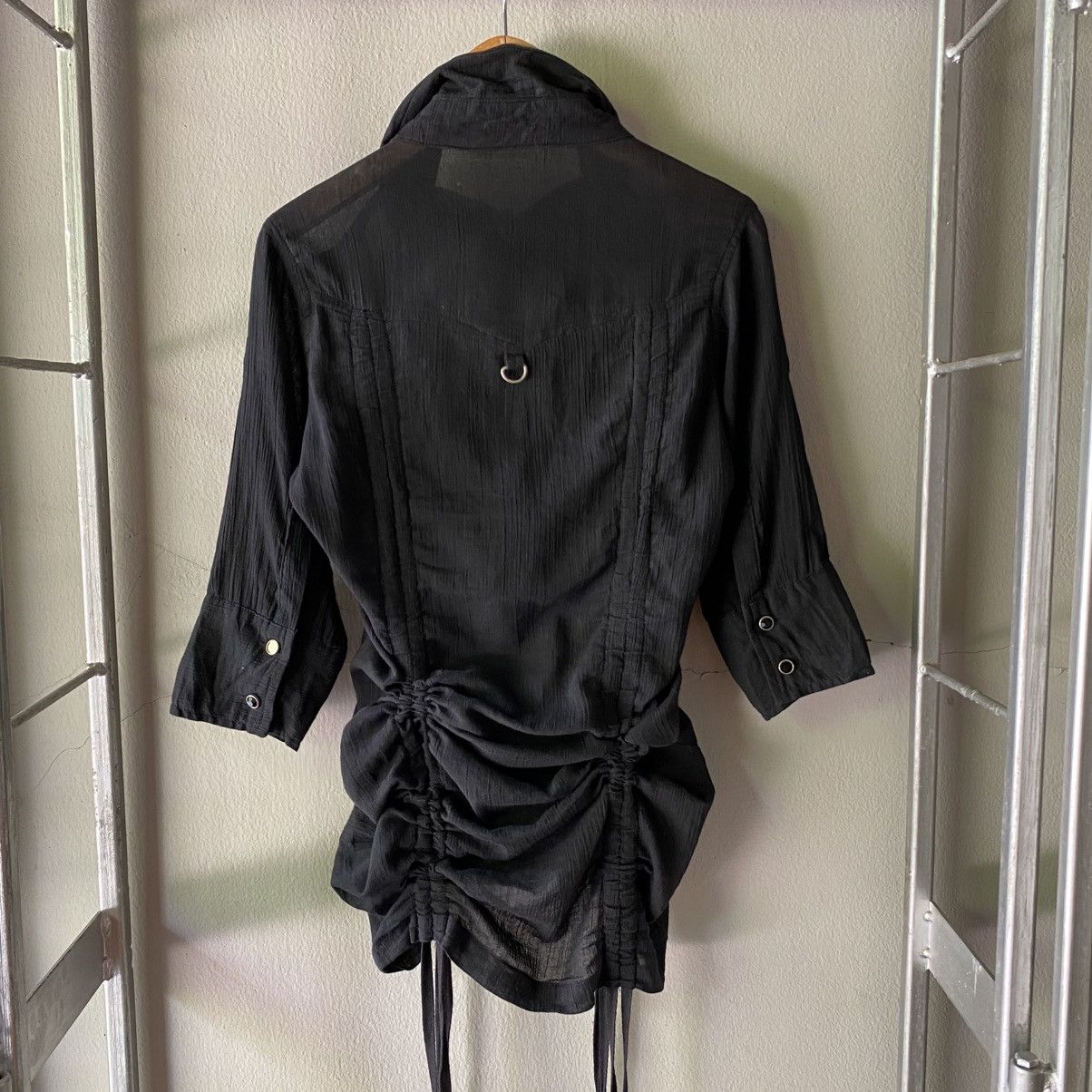 Designer × Japanese Brand GHOST of HARLEM Black Drawstring Bodycon Dress Size S / US 4 / IT 40 - 4 Thumbnail