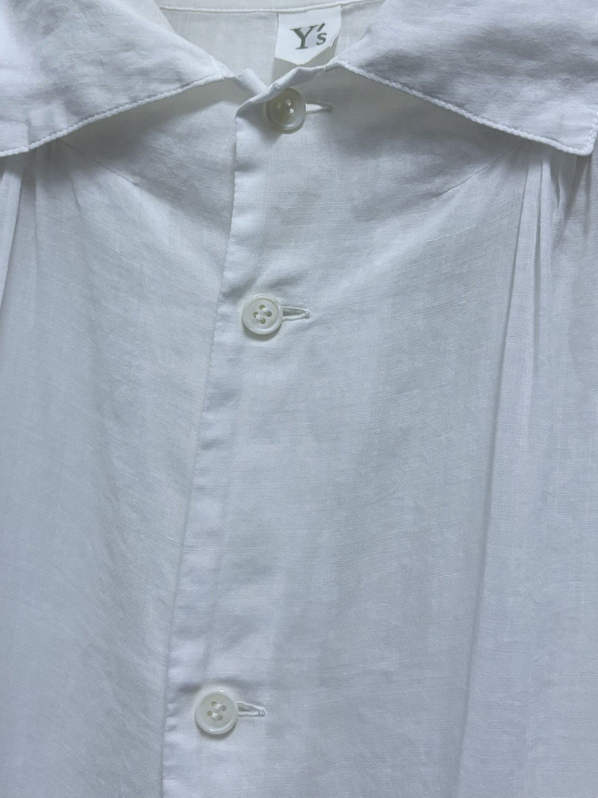 Yohji Yamamoto S/S 2018 Y's Yohji Yamamoto - Avant Garde White Blouse Size XS / US 0-2 / IT 36-38 - 8 Thumbnail