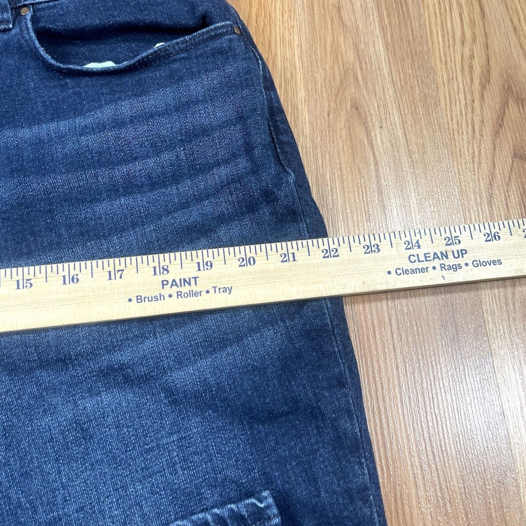 Ann Taylor Ann Taylor Jeans Womens 16 Blue Boyfriend Skinny Leg High Rise Stretch Denim Pants Size 38" / US 16 / IT 52 - 6 Thumbnail