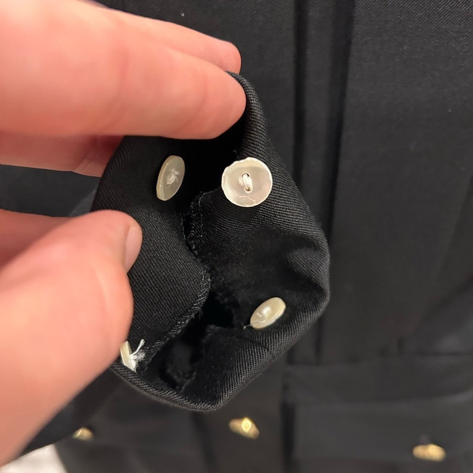 Chanel Chanel Peplum Dress 1983 Boutique Box Pleats Gold Buttons 38 Size XS / US 0-2 / IT 36-38 - 6 Thumbnail